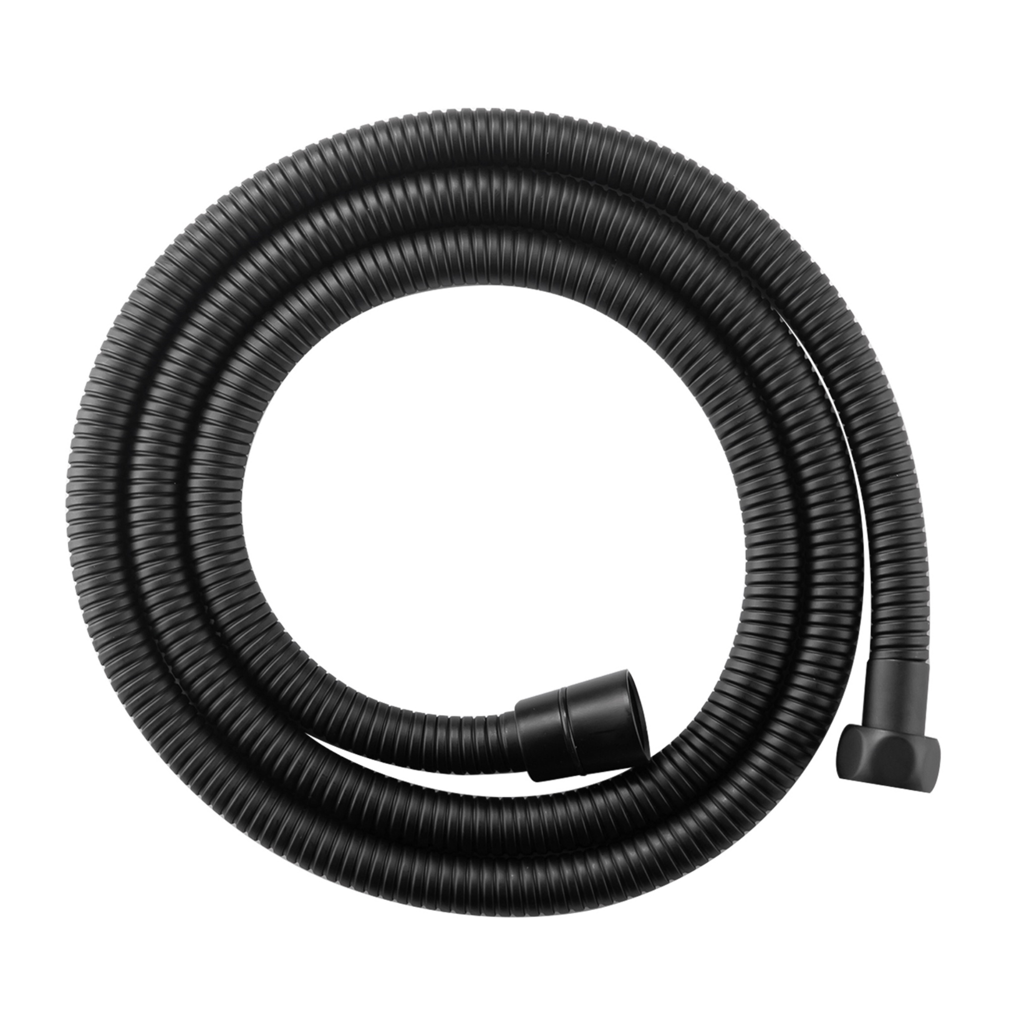 Bathroom Wall Mounted Square Swivel Handheld Shower Head Holder Bracket 1.5m Shower Hose Inlet Connector Chrome/Black