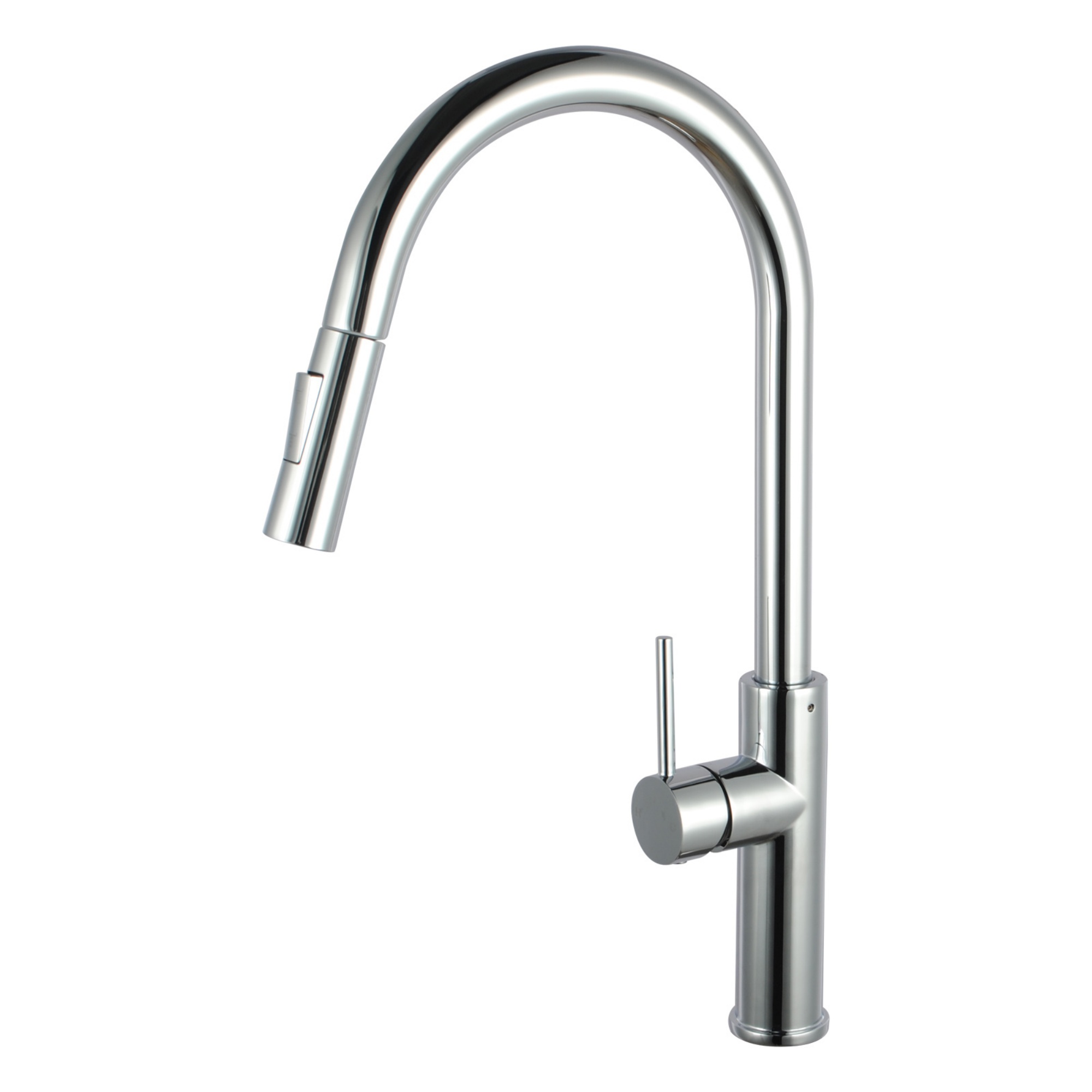 2 Functions Chrome Pull-Out Kitchen Sink Basin Mixer Tap Swivel Spout Faucet 