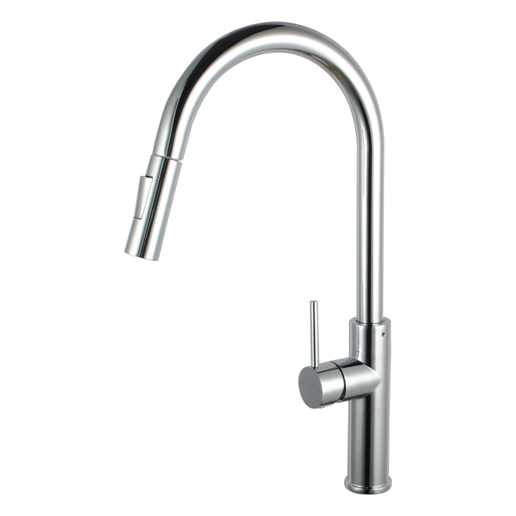 2 Functions Chrome Pull-Out Kitchen Sink Basin Mixer Tap Swivel Spout Faucet