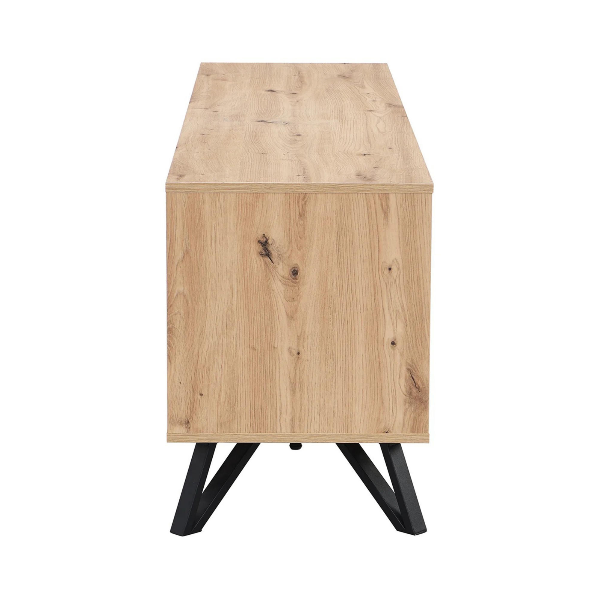 160cm TV Unit Entertainment Cabinet Storage Table With Drawers Open Shelf