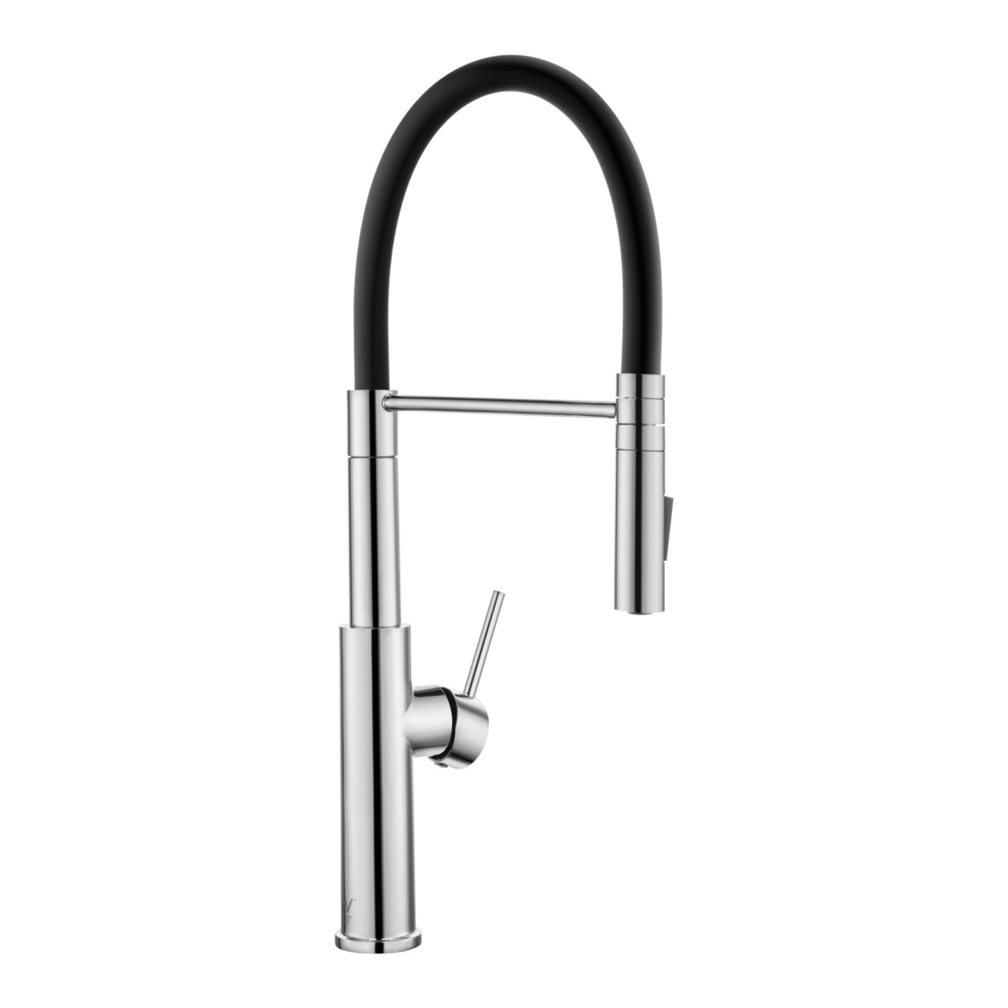 360° Swivel Pull-Out Kitchen Sink Mixer Tap 2 Function Laundry Basin Spout Faucet Chrome/Matte Black