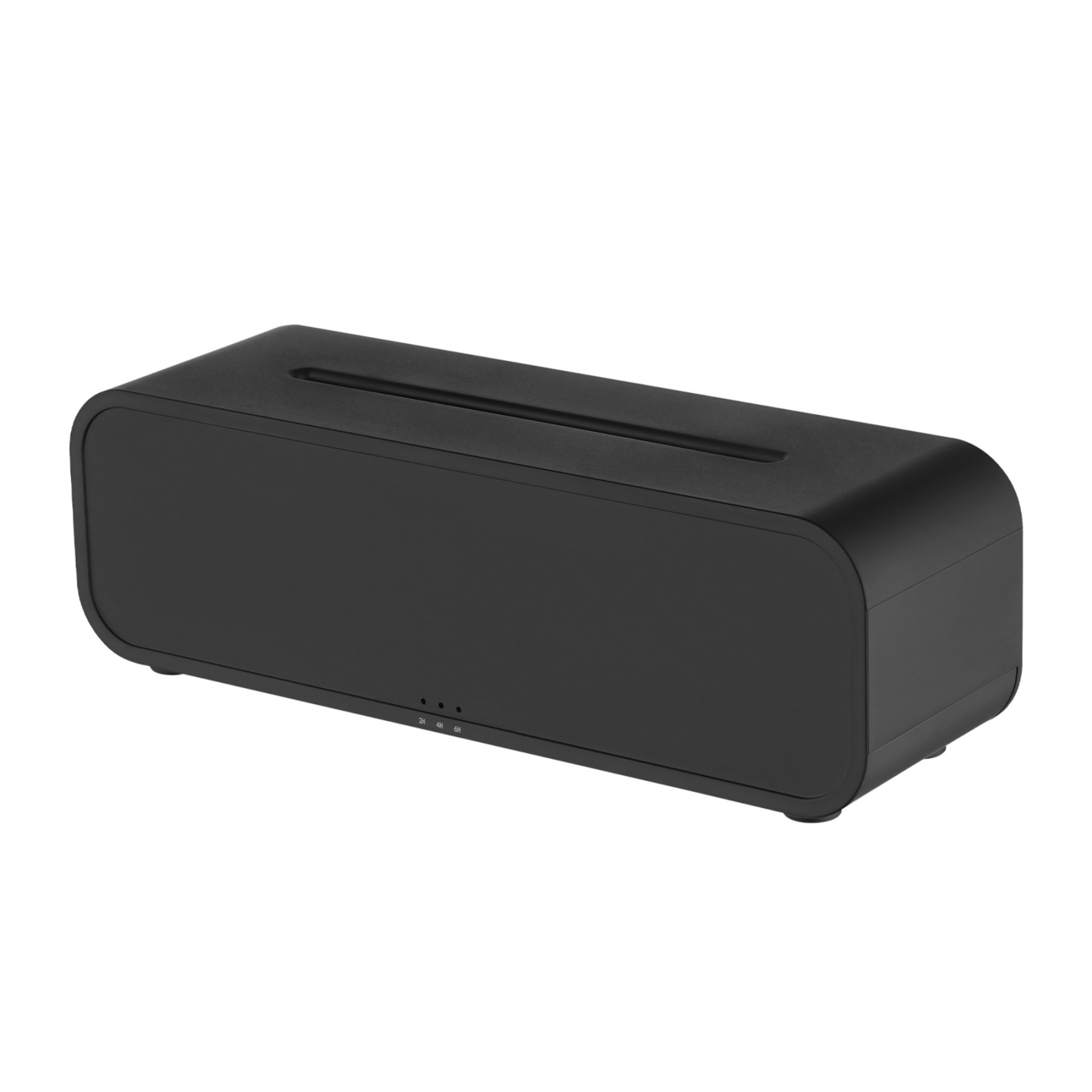 7 Colour Flame Remote Control Aromatherapy Diffuser 3 Timer Sound Reactive Air Humidification Black/White