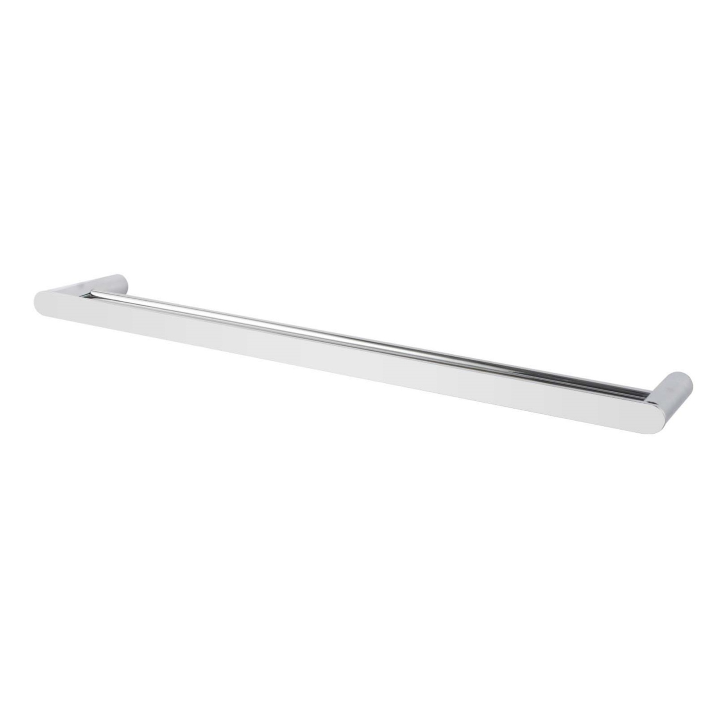 800mm Stainless Steel Round Double Towel Rail Bathroom Wall Mounted Towel Holder Hanger Rack Chrome/Black/Brushed Rose Gold