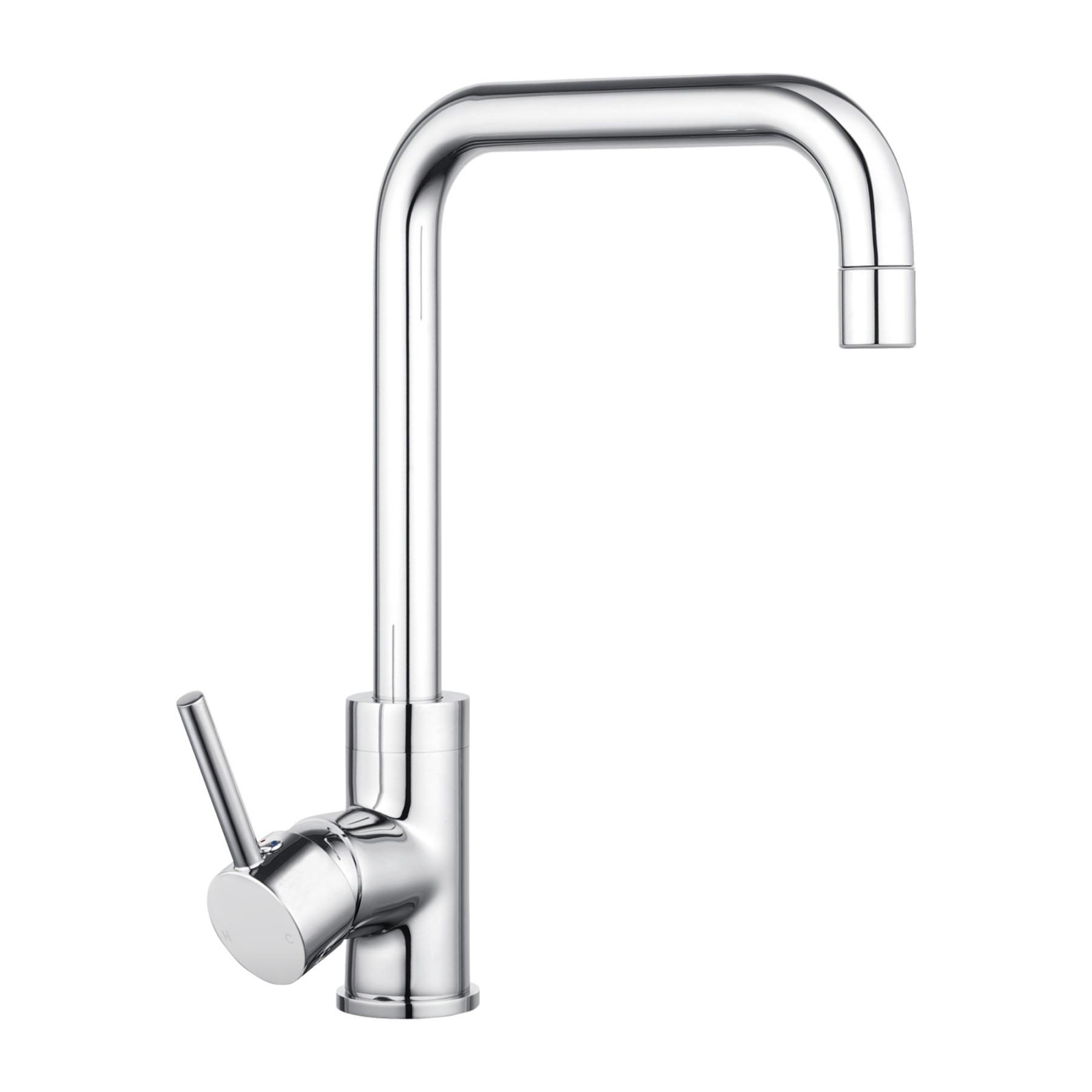 360° Swivel Round Brass Gooseneck Kitchen Sink Mixer Tap Laundry Basin Vanity 2 Mode Spray Spout Faucet Chrome/Yellow Gold