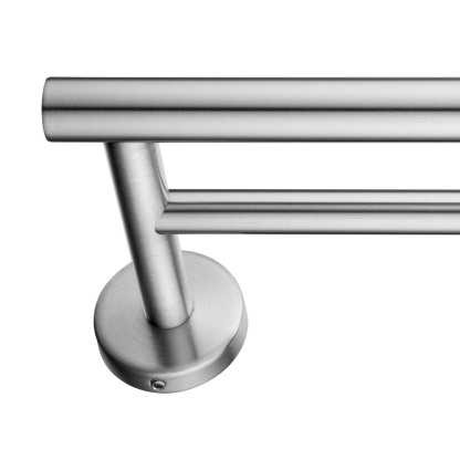 755mm Stainless Steel Double Towel Rack Bathroom Round Brushed Nickel Double Bars Towel Rail Holder