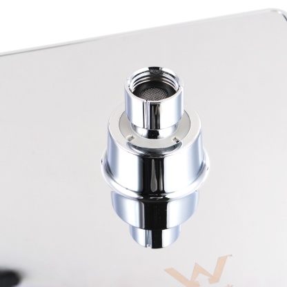 8'' 200mm Square Shower Head ABS Plastic Rainfall Bathroom Overhead Shower Head Rose Black/Chrome