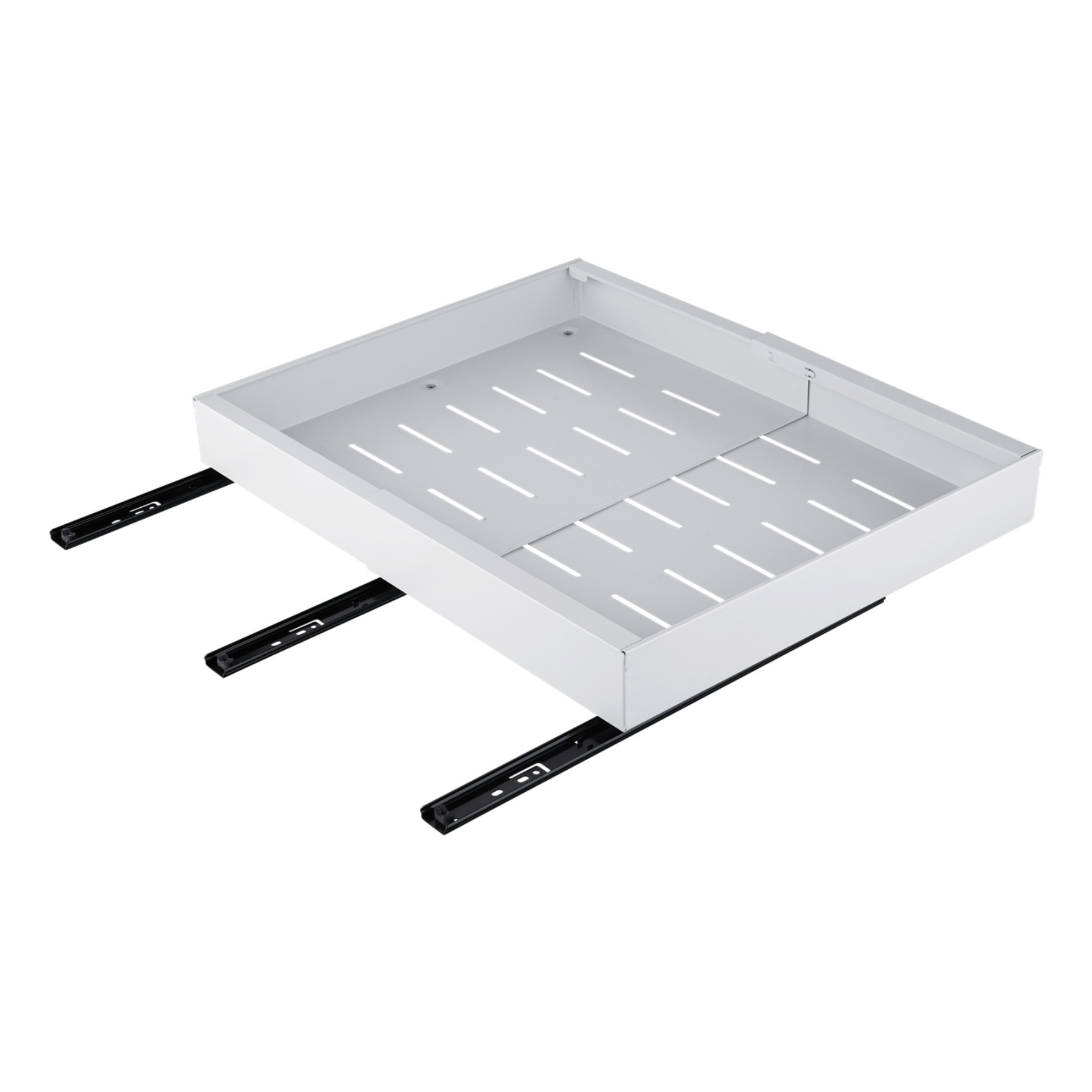 31-52cm Pull-Out Extendable Steel Cabinet Tray Kitchen Slide Drawer Organizer Rack Holder Storage Shelf