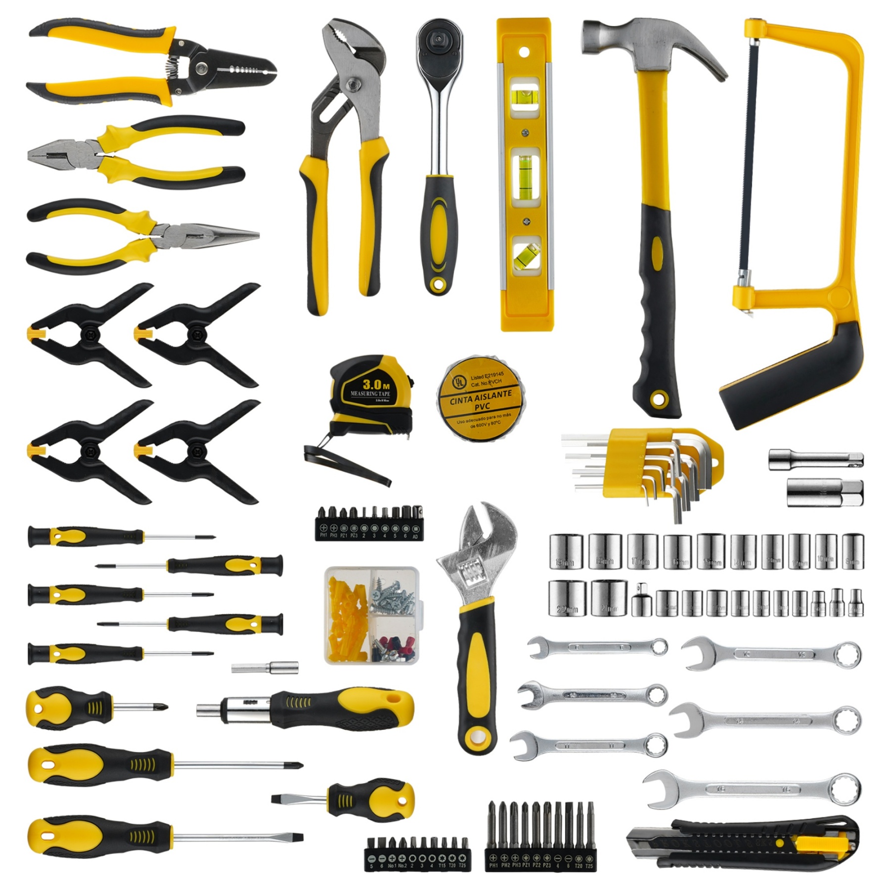 158 PCS Household Protable Tool Kit Set Hand Tool Box Storage Kits Mechanical Repair Tool Set