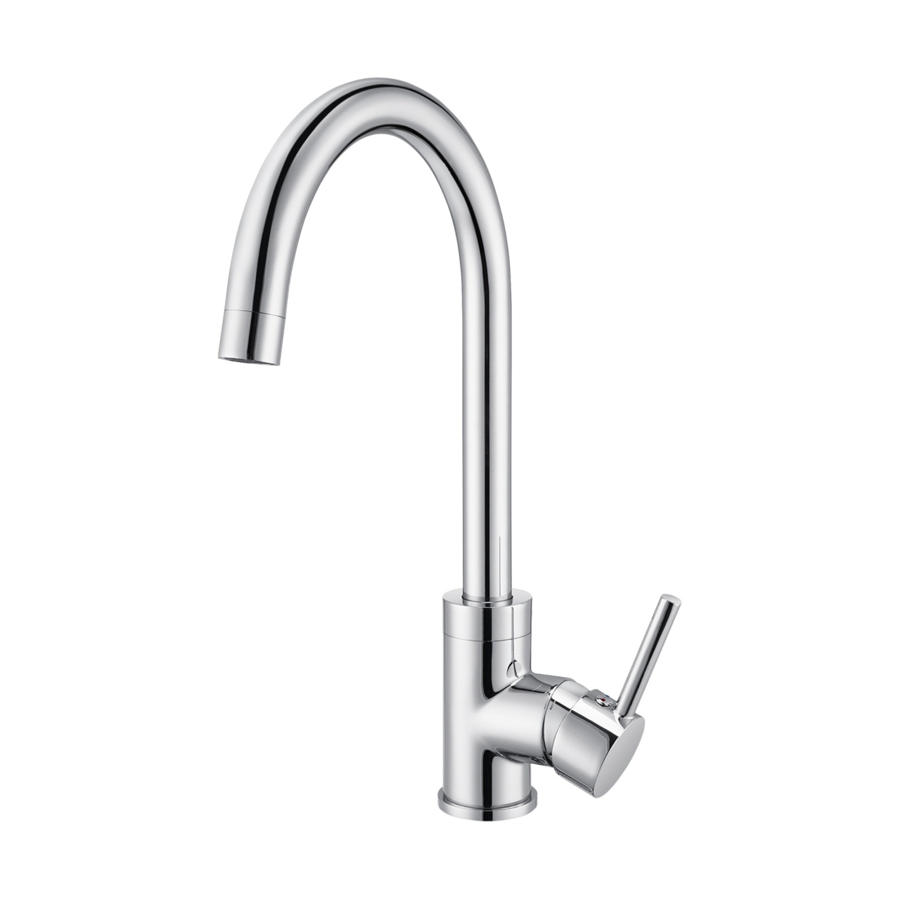 360° Swivel Spout Brass Kitchen Mixer Tap Round Laundry Basin Sink Faucet Chrome/Matte Black/Brushed Nickel
