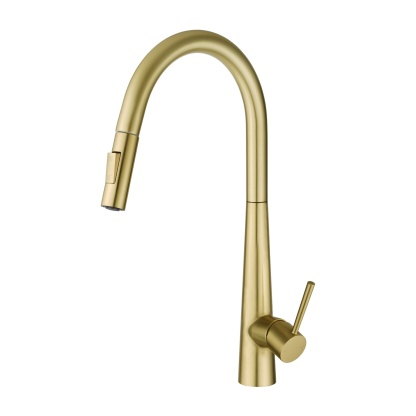 2 Function Smart Hand Touch Sensor Control Pull-Out Kitchen Sink Mixer Tap Laundry Basin Vanity 360° Swivel Spout Faucet Brushed Nickel/Black/Brushed Yellow Gold