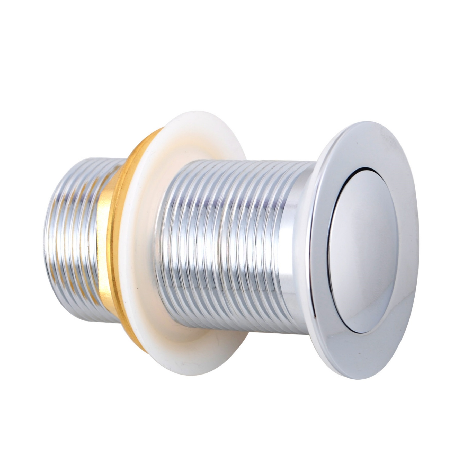 32mm Round Basin Sink Pop Up Waste Non Overflow Bathroom Vanity Drain Plug 40mm Adapter Chrome/Matte Black/Brushed Yellow Gold