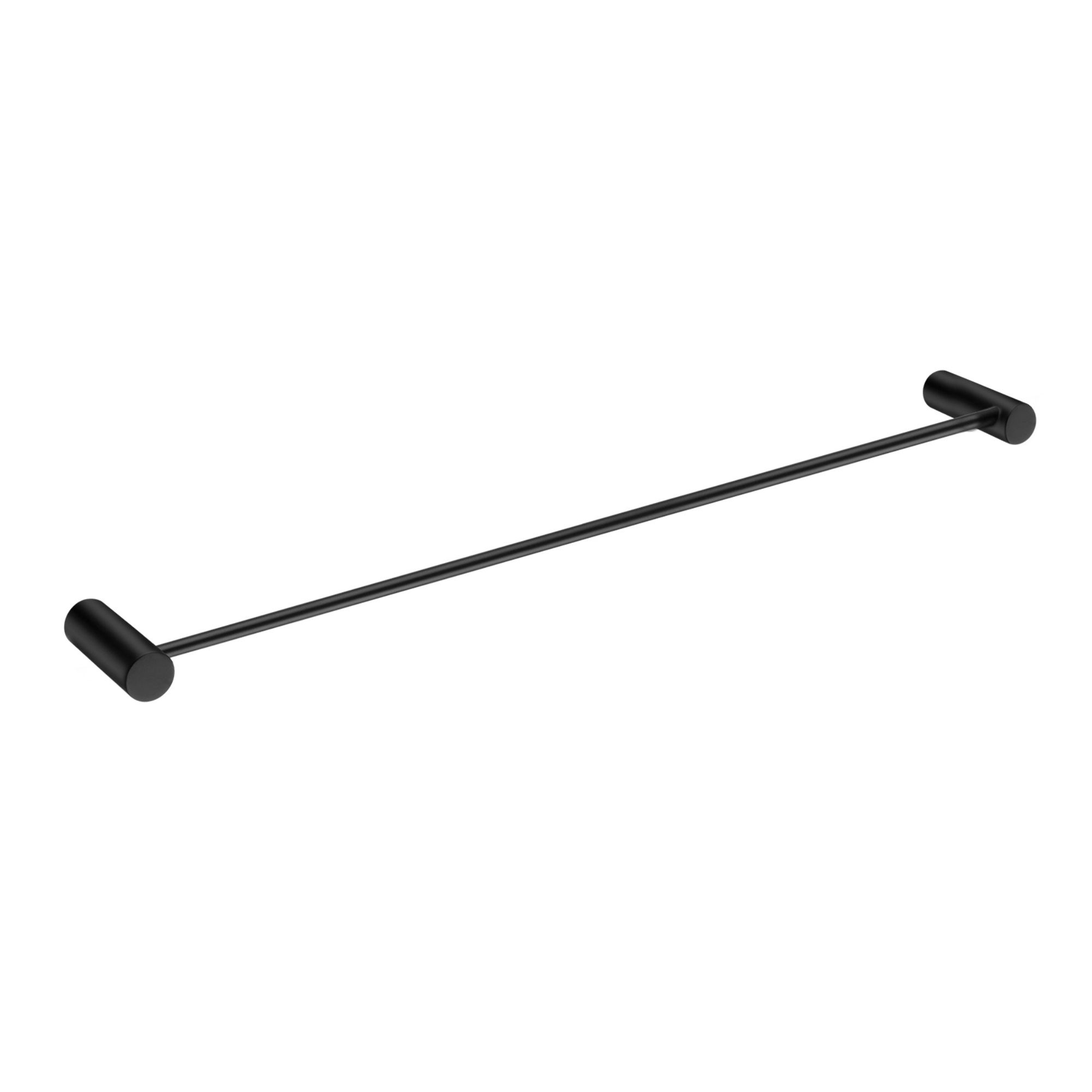 Round Stainless Steel 600mm Single Towel Rail Rack Bathroom Wall Mounted Towel Clothes Holder Hanger Chrome/Matte Black/Brushed Yellow Gold