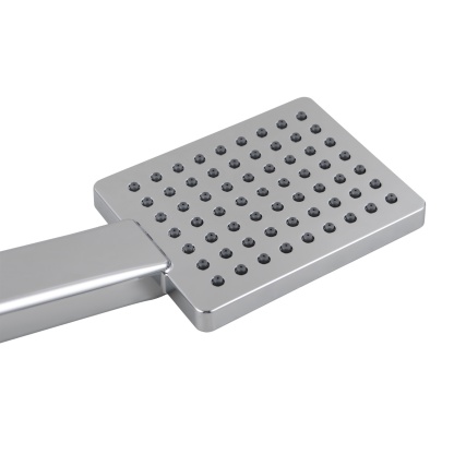 Bathroom Square Handheld Shower Head Bath Handle Rainfall Spray Rose Chrome/Matte Black