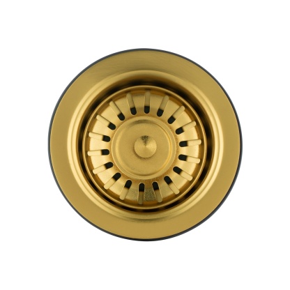 Stainless Steel Kitchen Laundry Sink Strainer Waste Replacement Drain Filtet Drainer Brushed Nickel/Black/Gold