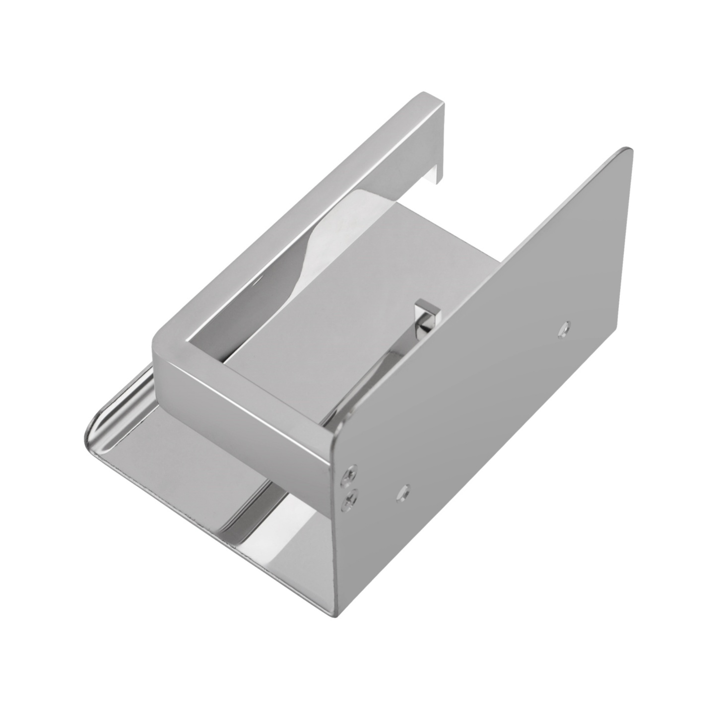 Stainless Steel Toilet Paper Roll Holder Bathroom Wall Mounted Toilet Tissue Storage Hook With Cover Chrome/Black