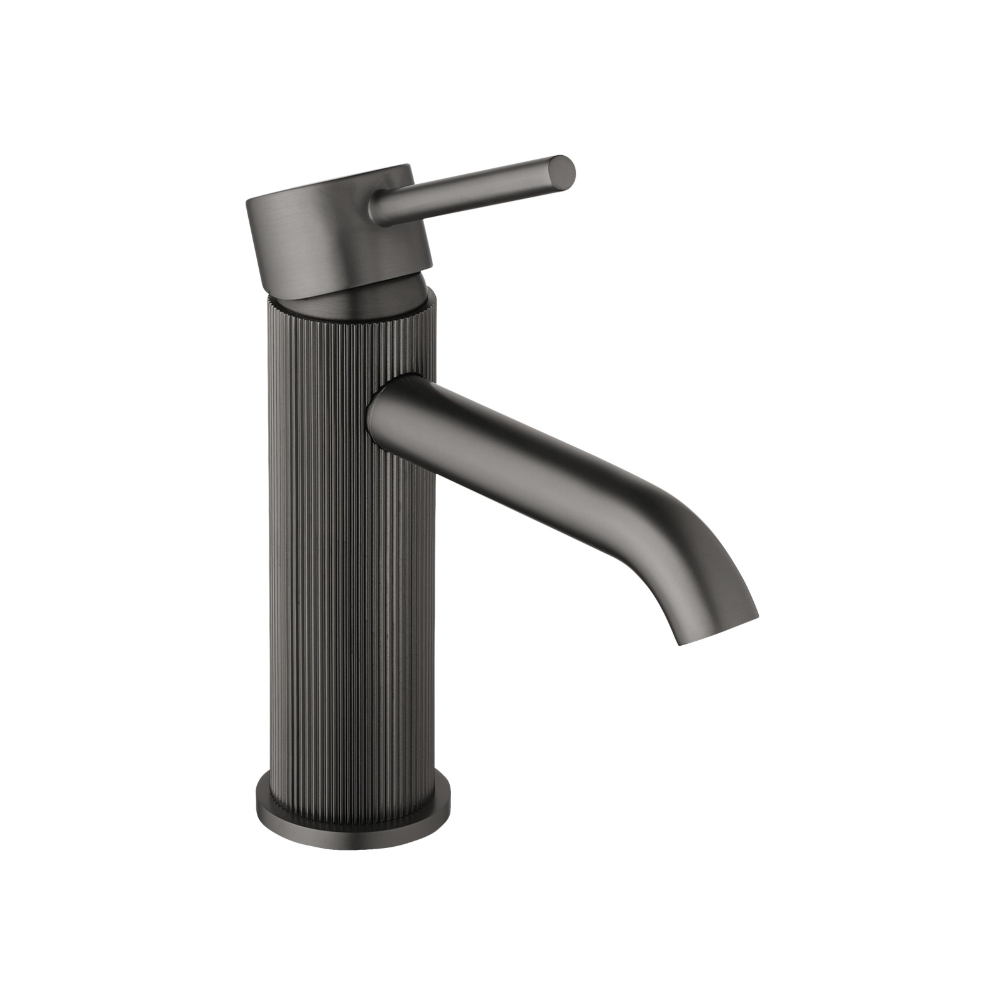 Bathroom Round Brass Basin Mixer Tap Laundry Sink Vanity Pin Lever Knurled Faucet Chrome/Brushed Yellow Gold/Gunmetal Grey