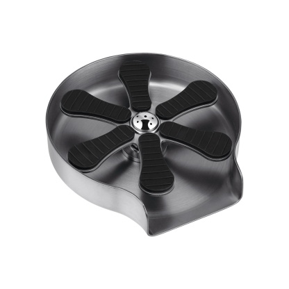 Kitchen Sink Stainless Steel Automatic Glass Rinser Cafe Bar Bottle Cup Washer Cleaner Silver/Black/Gunmetal Grey