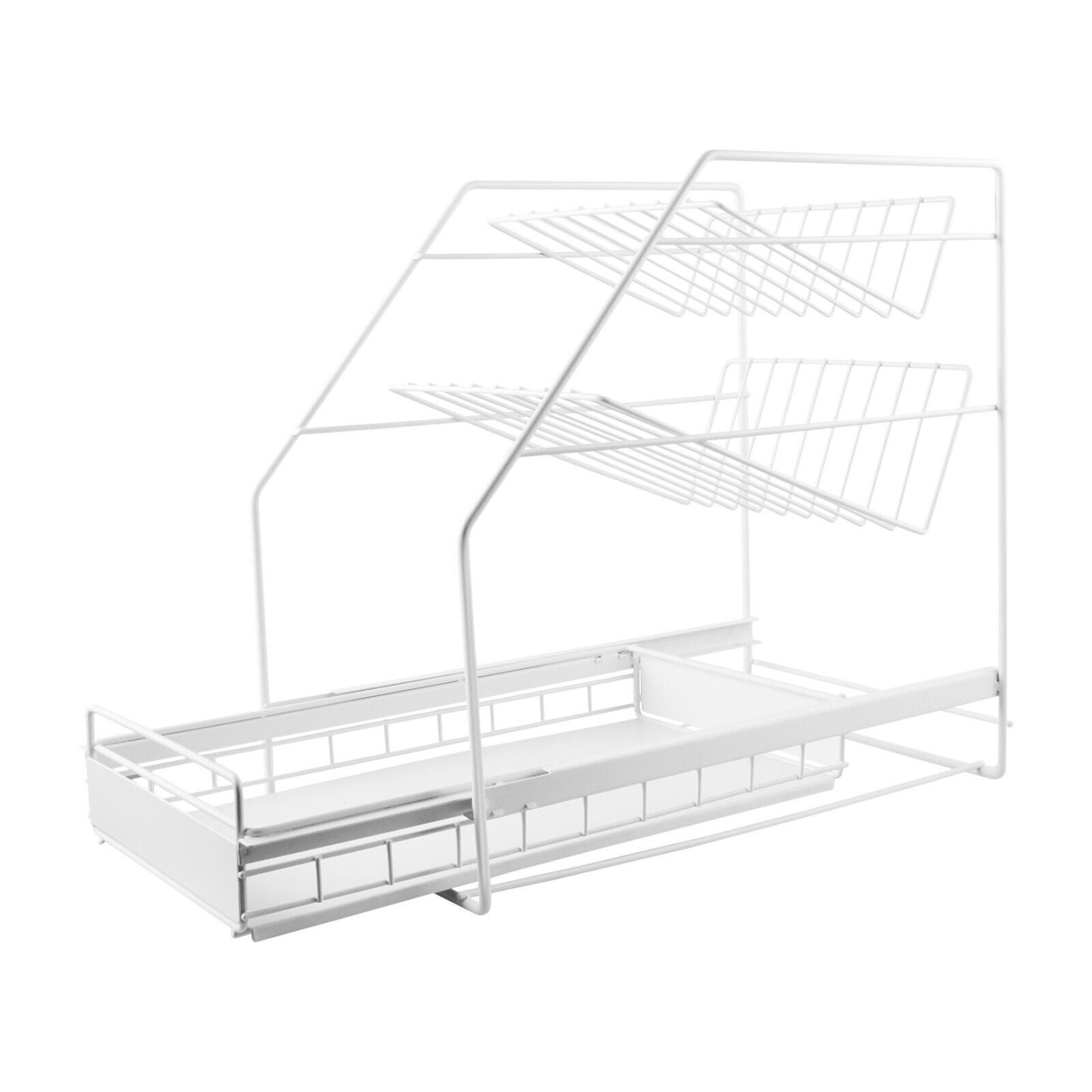 Kitchen/Bath Storage Organizer Spice Rack Cabinet Slide Out Drawer Sink Shelf Dish Basket