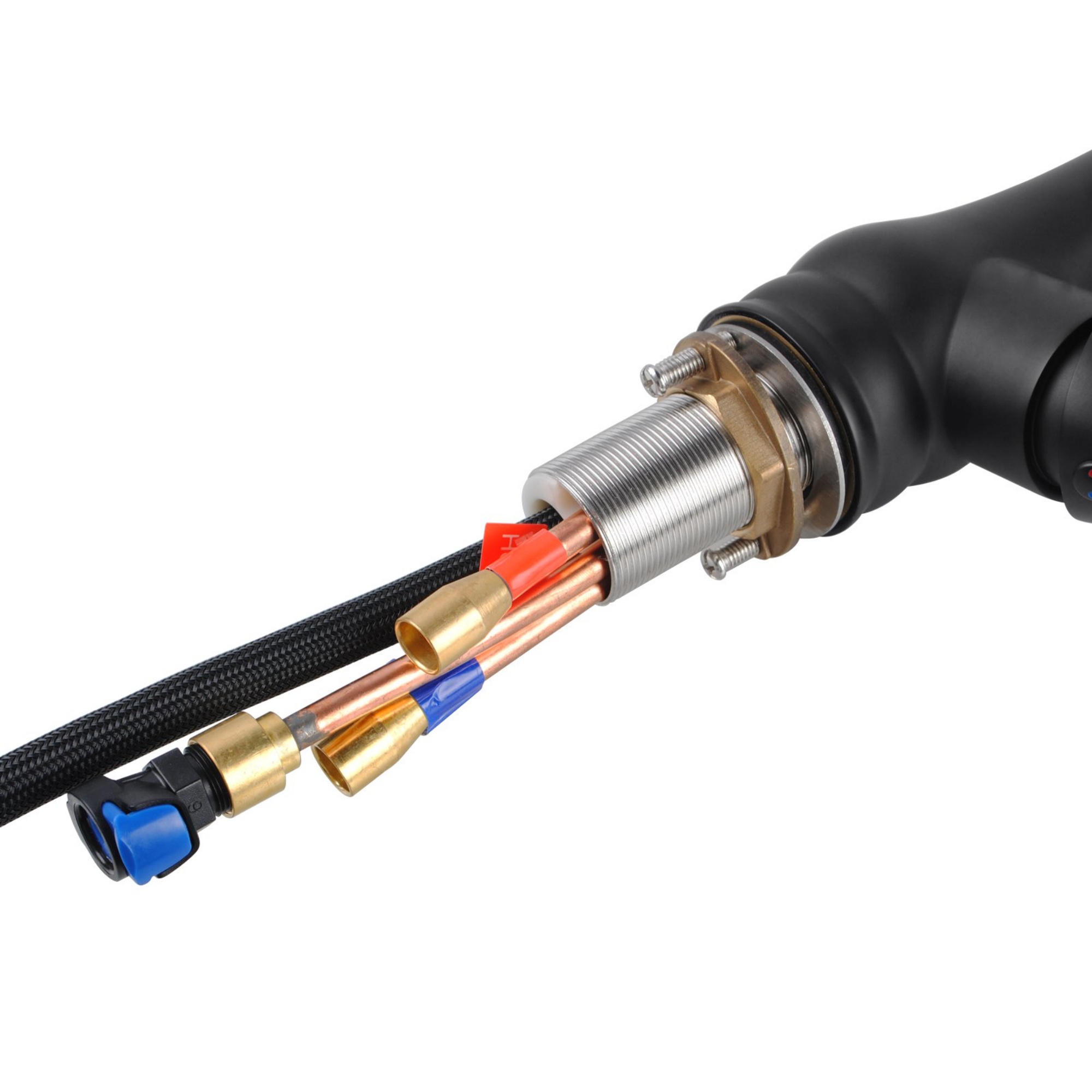 Round Pull-Out Kitchen Laundry Sink Mixer Tap 2 Function Spray 360° Swivel Faucet Chrome/Black