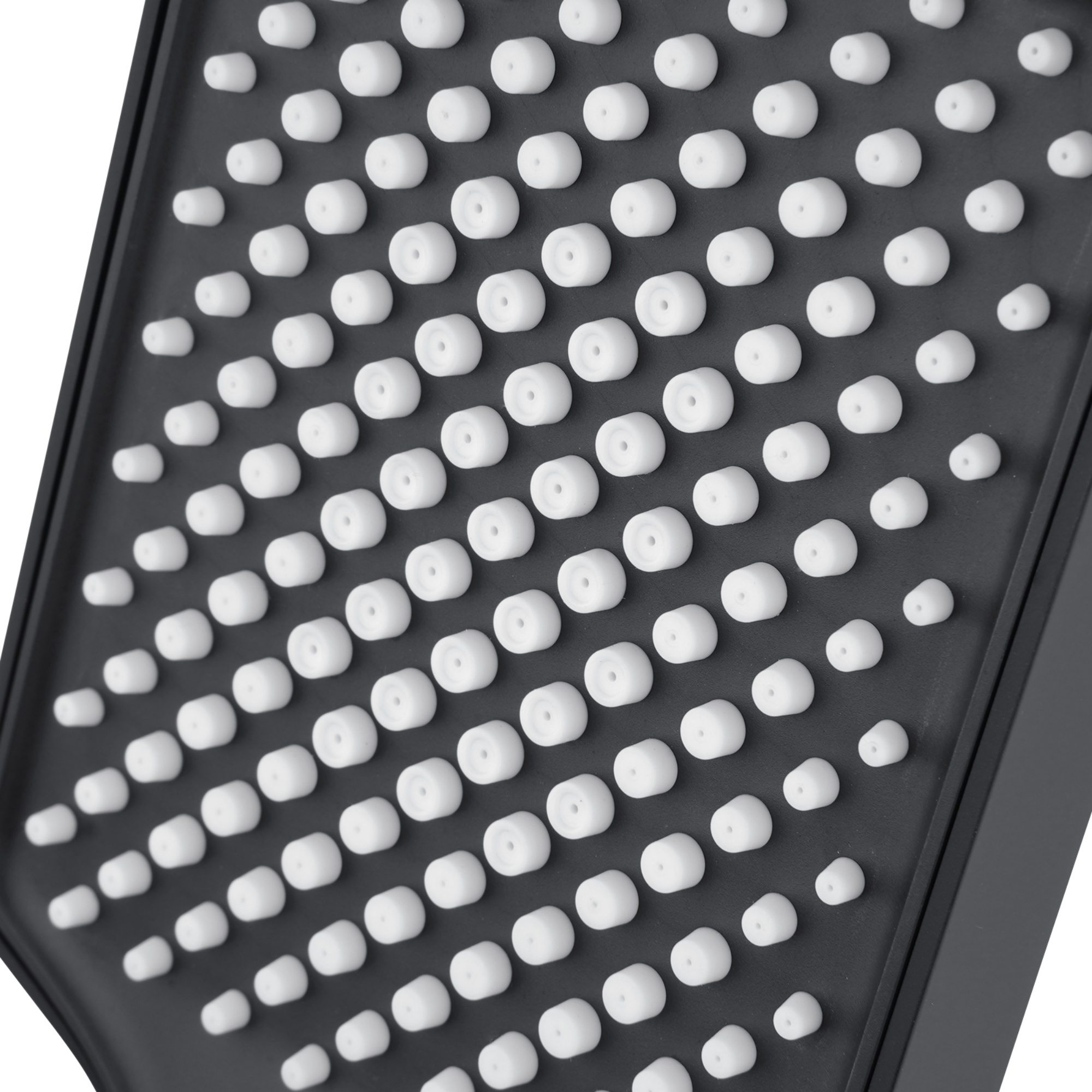 3 Mode Spray Function Square Bathroom Handheld Shower Head High Pressure Bath Shower Rose Chrome/Black