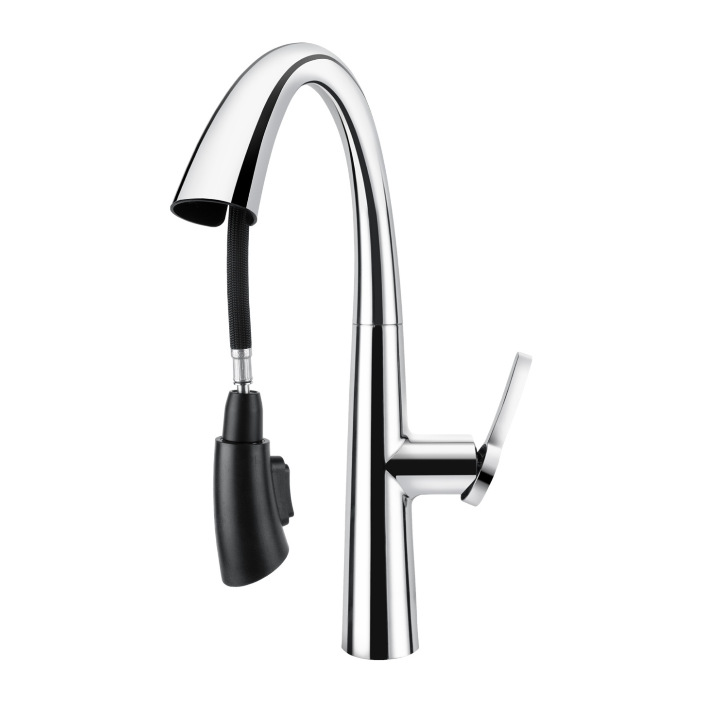 Brass 2 Spray Pattern Pull Out Kitchen Laundry Sink Basin Mixer Tap 360° Swivel Spout Deck-mounted Vanity Faucet Chrome/Black/Yellow Gold