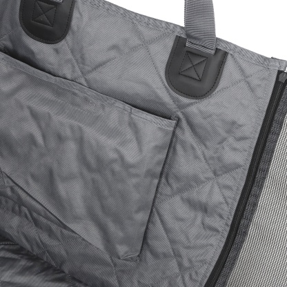 Large Water Proof Hard Bottom Pet Car Back Seat Cover Extendable Dog Cat Protector Mat Black/Grey