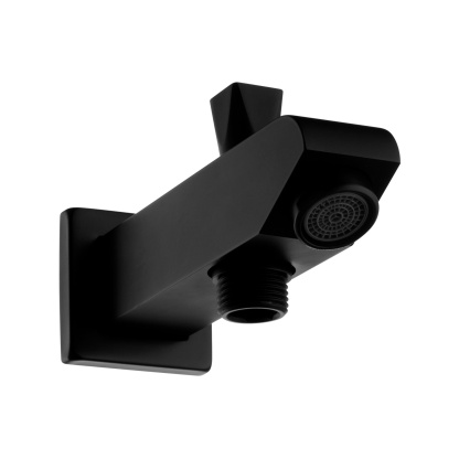 Square Wall Mounted Basin Outlet Bathroom Handheld Shower Water Spout Diverter Connector Chrome/Black