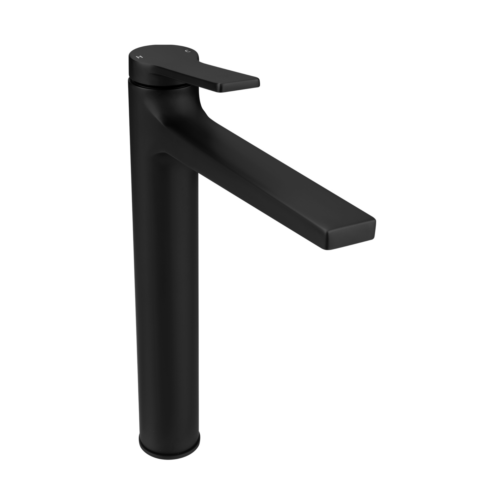 Round Brass Bathroom Basin Tall Mixer Tap Laundry Sink Vanity Flick Counter Top Faucet Chrome/Black/Brushed Gold