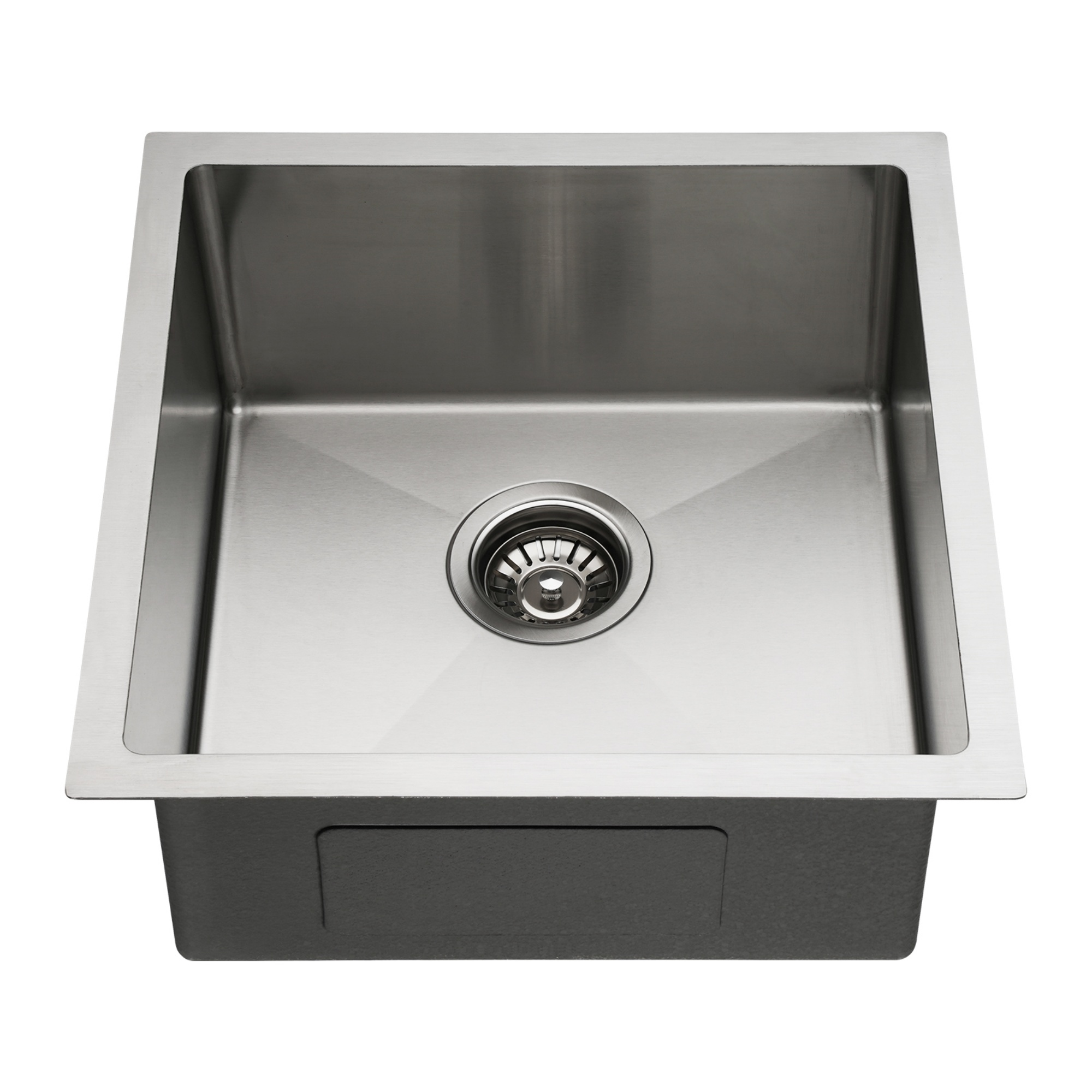 440x440mm Single Stainless Steel Kitchen Sink Smart Hand Free Drainage Top/Flush/Under Mount Satin Brush/Nano Black/Yellow Gold