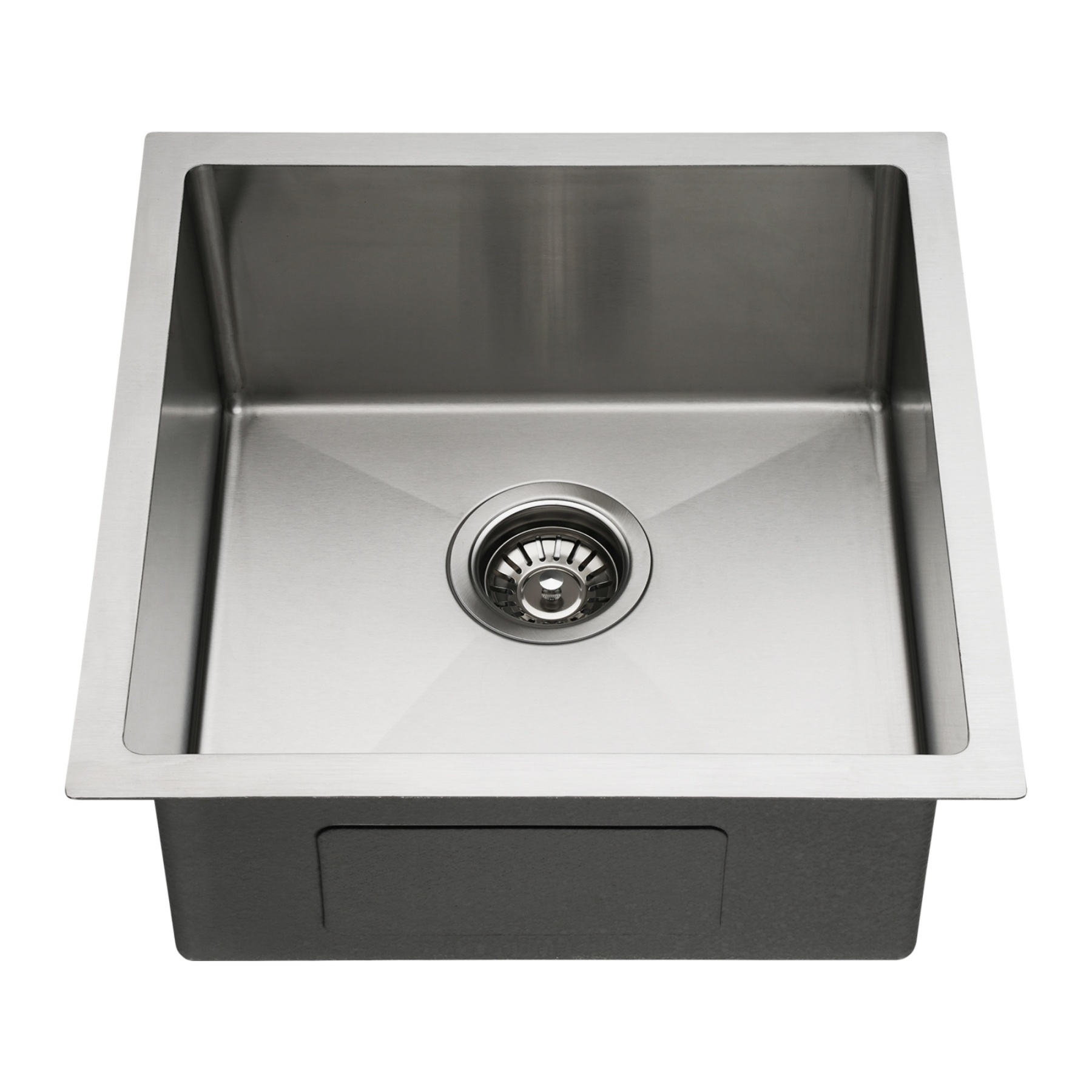 440x440mm Single Stainless Steel Kitchen Sink Smart Hand Free Drainage Top/Flush/Under Mount Satin Brush/Nano Black/Yellow Gold