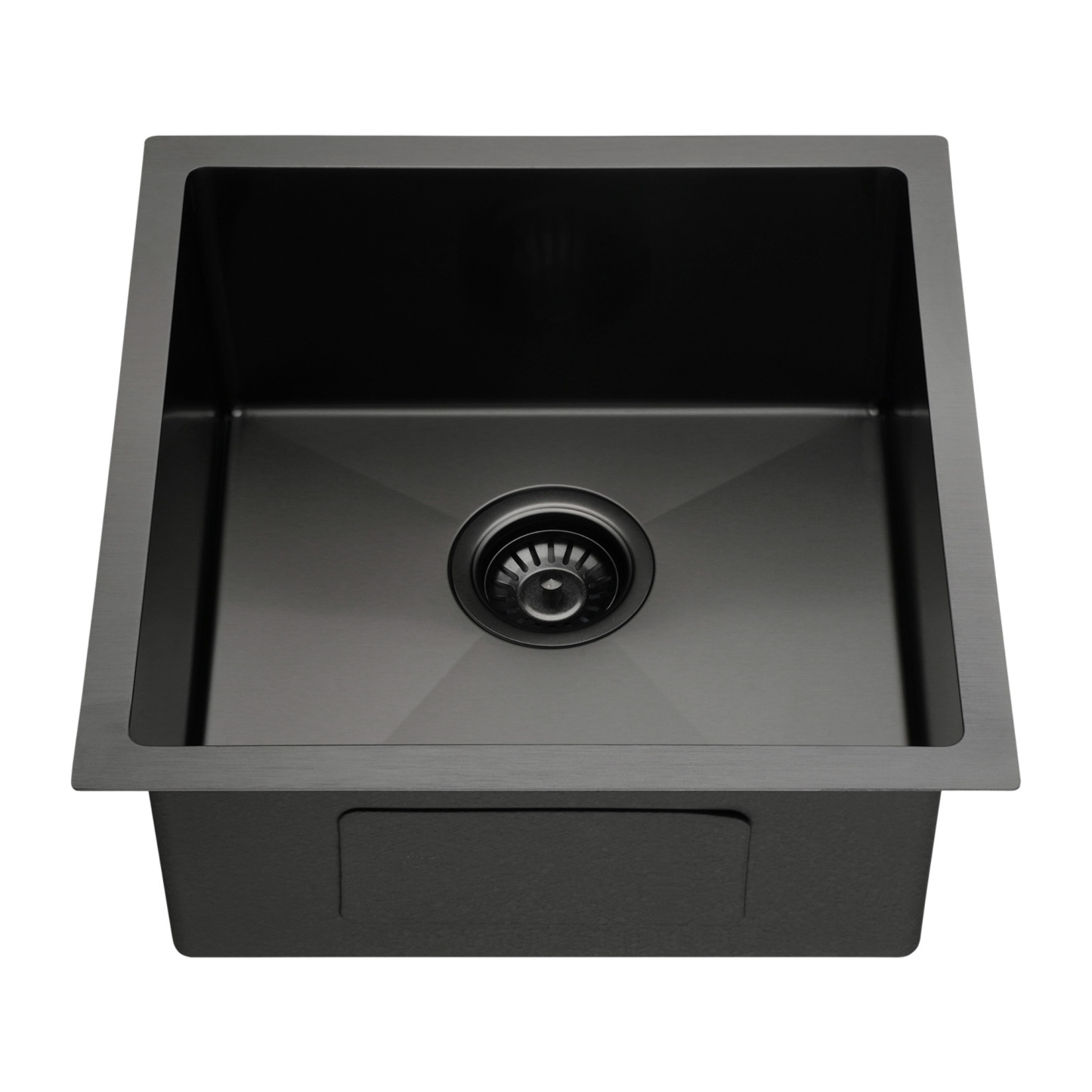 440x440mm Single Stainless Steel Kitchen Sink Smart Hand Free Drainage Top/Flush/Under Mount Satin Brush/Nano Black/Yellow Gold