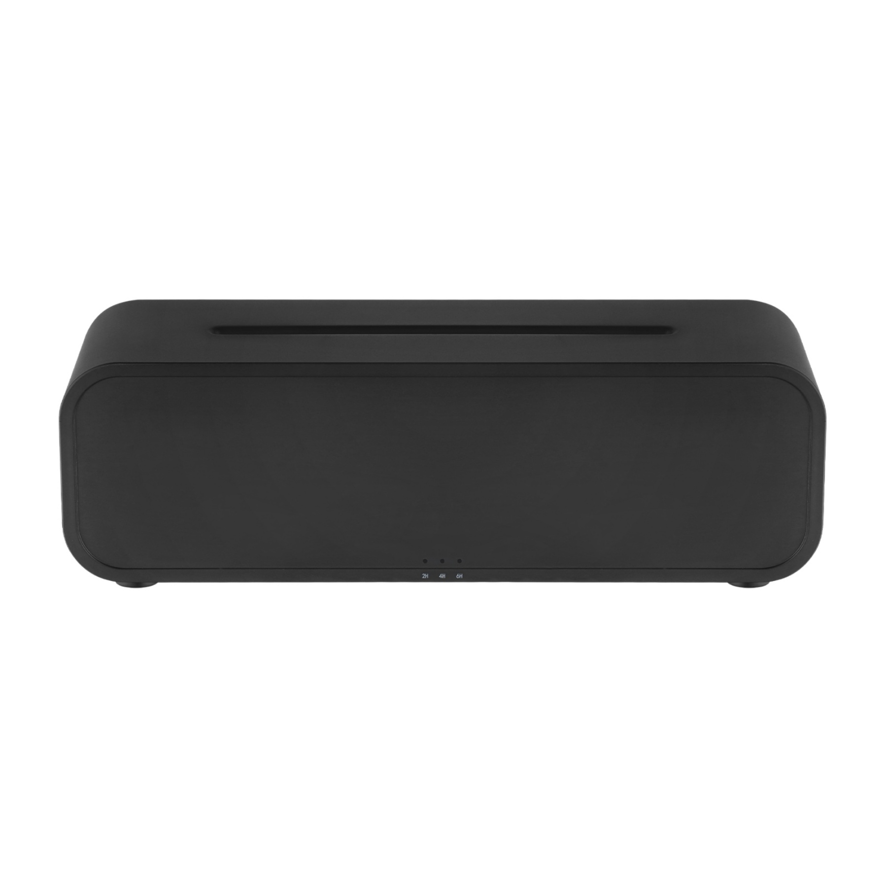 7 Colour Flame Remote Control Aromatherapy Diffuser 3 Timer Sound Reactive Air Humidification Black/White