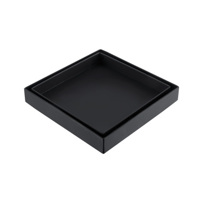 Bathroom Smart Tile Insert Square Floor Waste Shower Grate Drain Water Outlet Chrome/Black