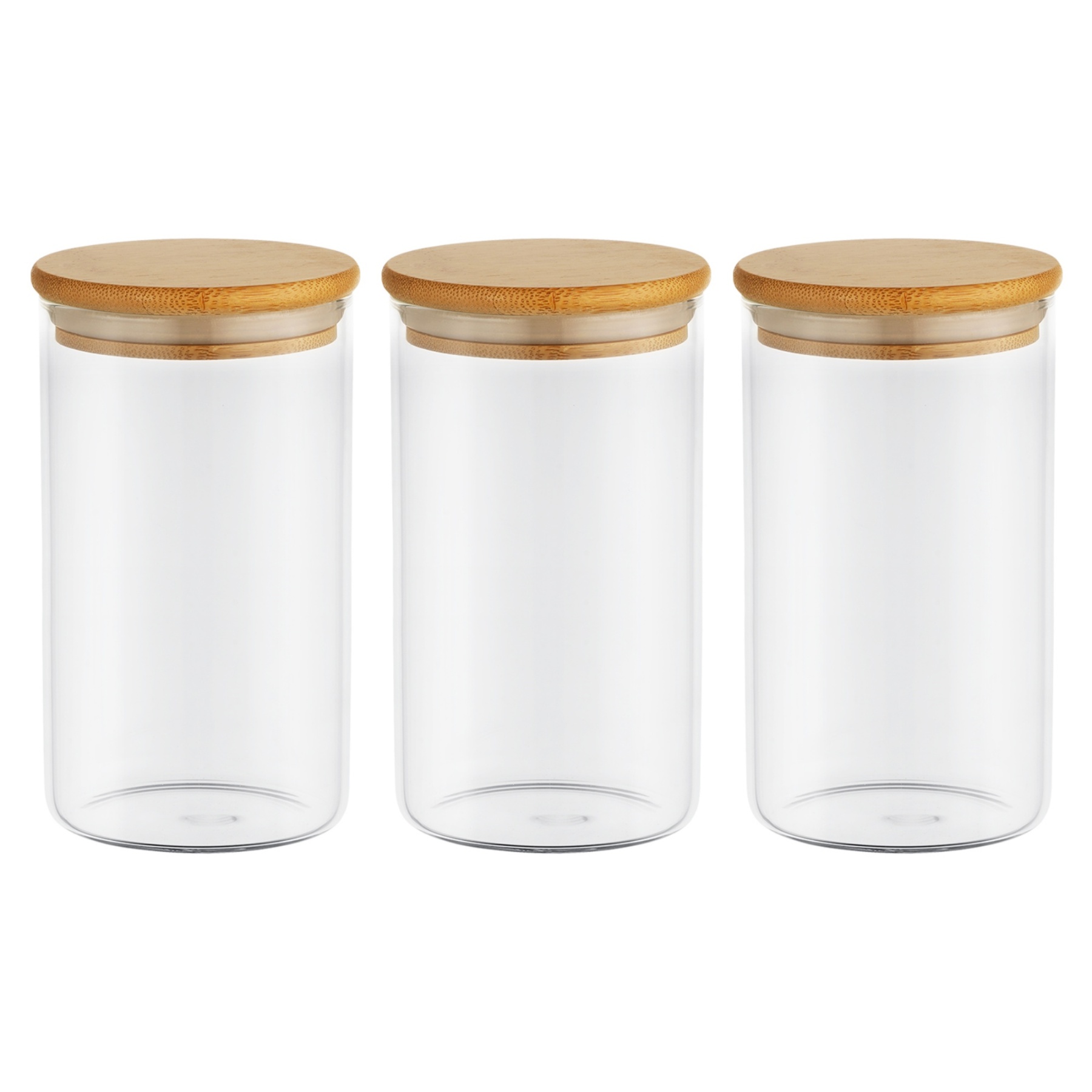 3PCs 750ml Airtight Glass Preserving Jars Candy Tea Coffee Bean Storage Container Bottle