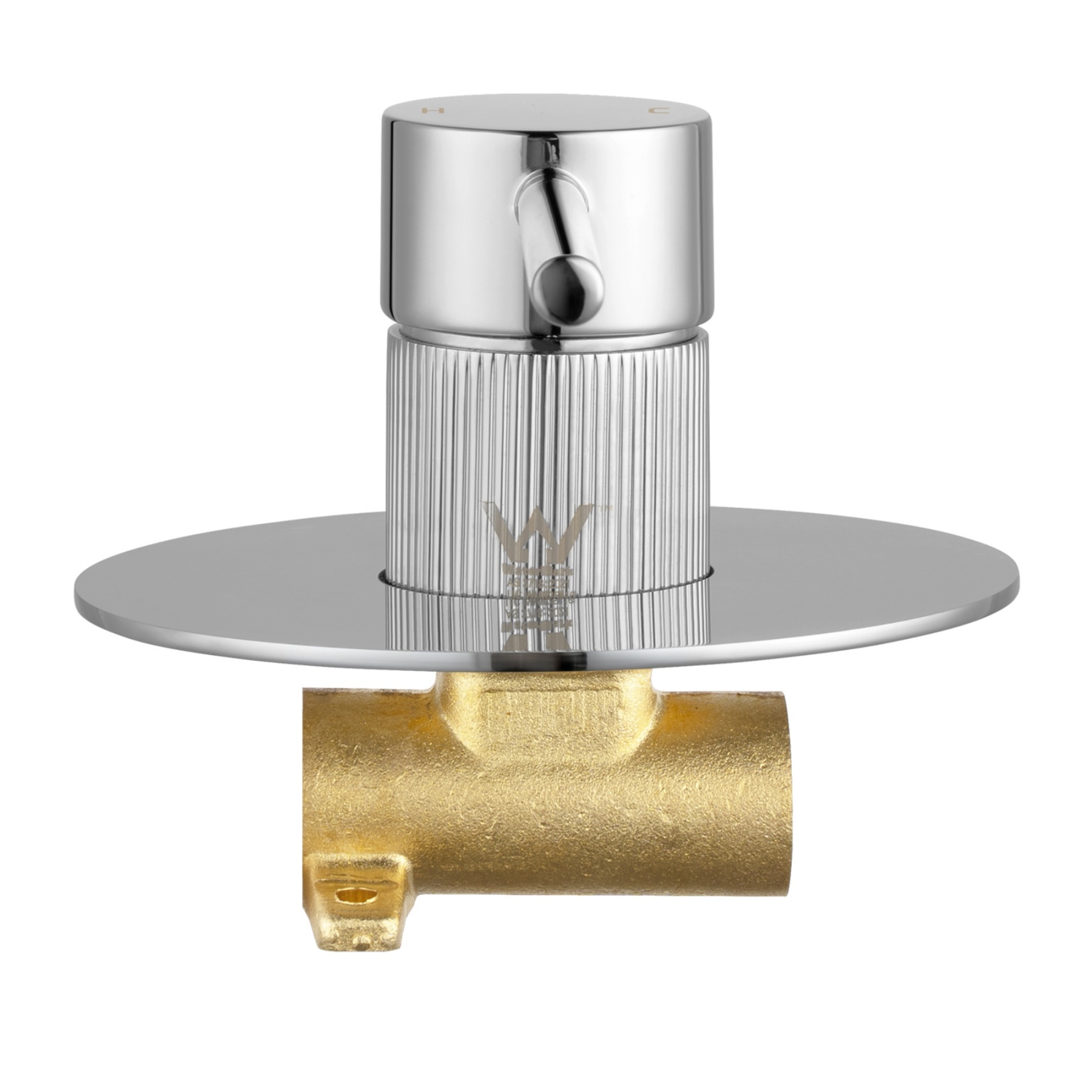 Bath Shower Knurled Round Brass Wall Mixer Tap Bathtub Bathroom Sink Basin Vanity Wall Spout Valve Chrome/Black