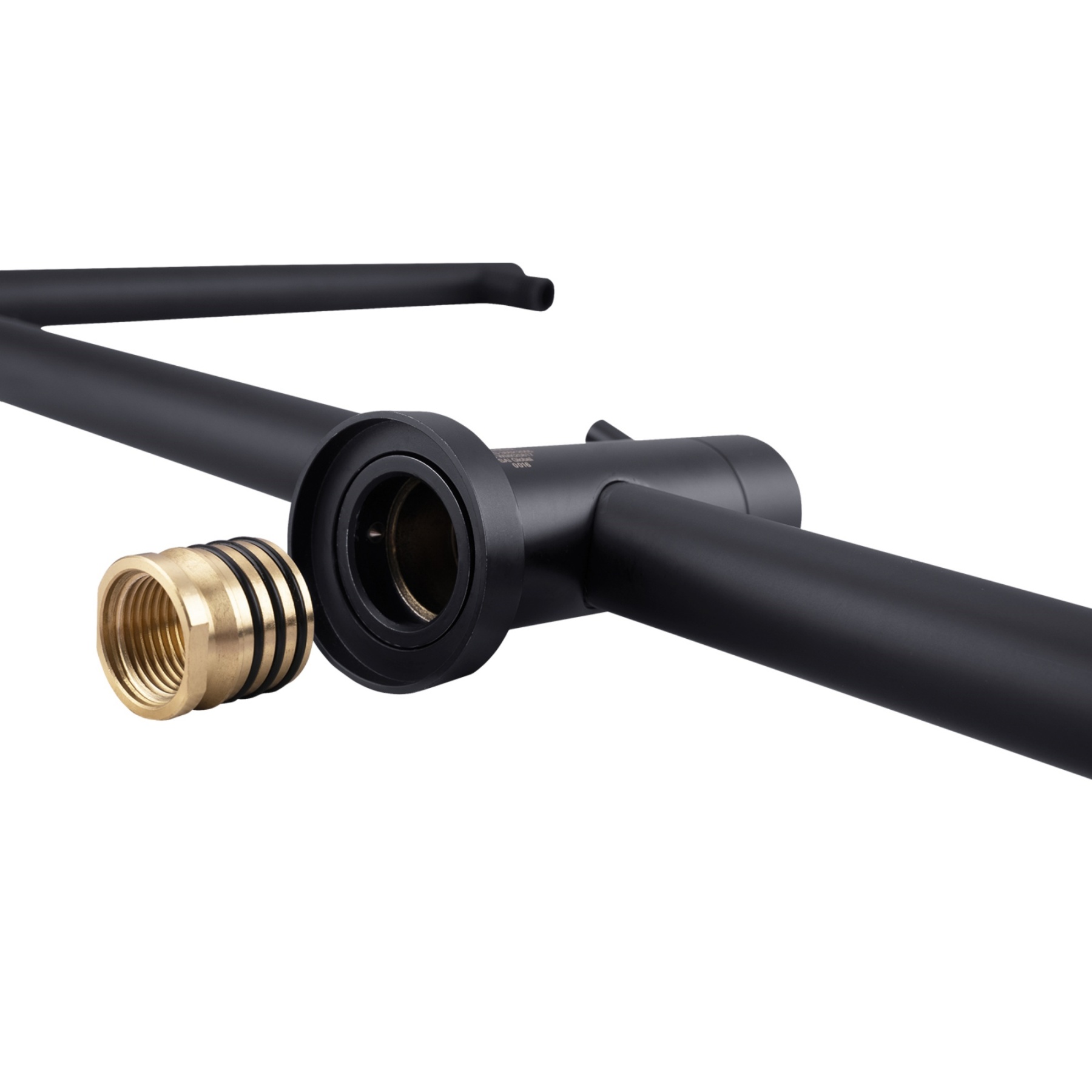 Chrome Round Twin Shower Head Rail Body Sliding Rail Wall Arm Diverter Shower Hose for Handheld Shower Head 