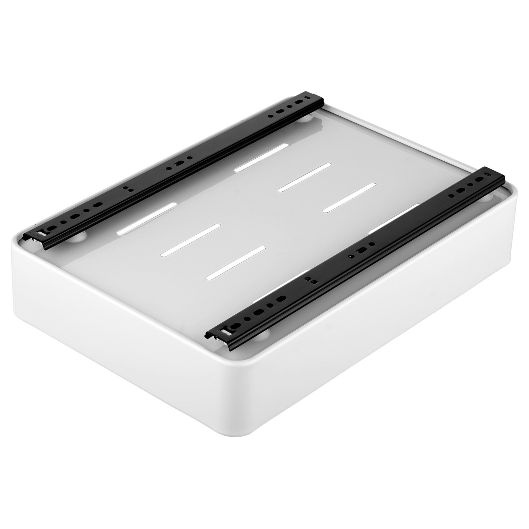 Kitchen Under Sink Pull-Out Cabinet Tray Sliding Storage Drawer Shelf Rack White/Black