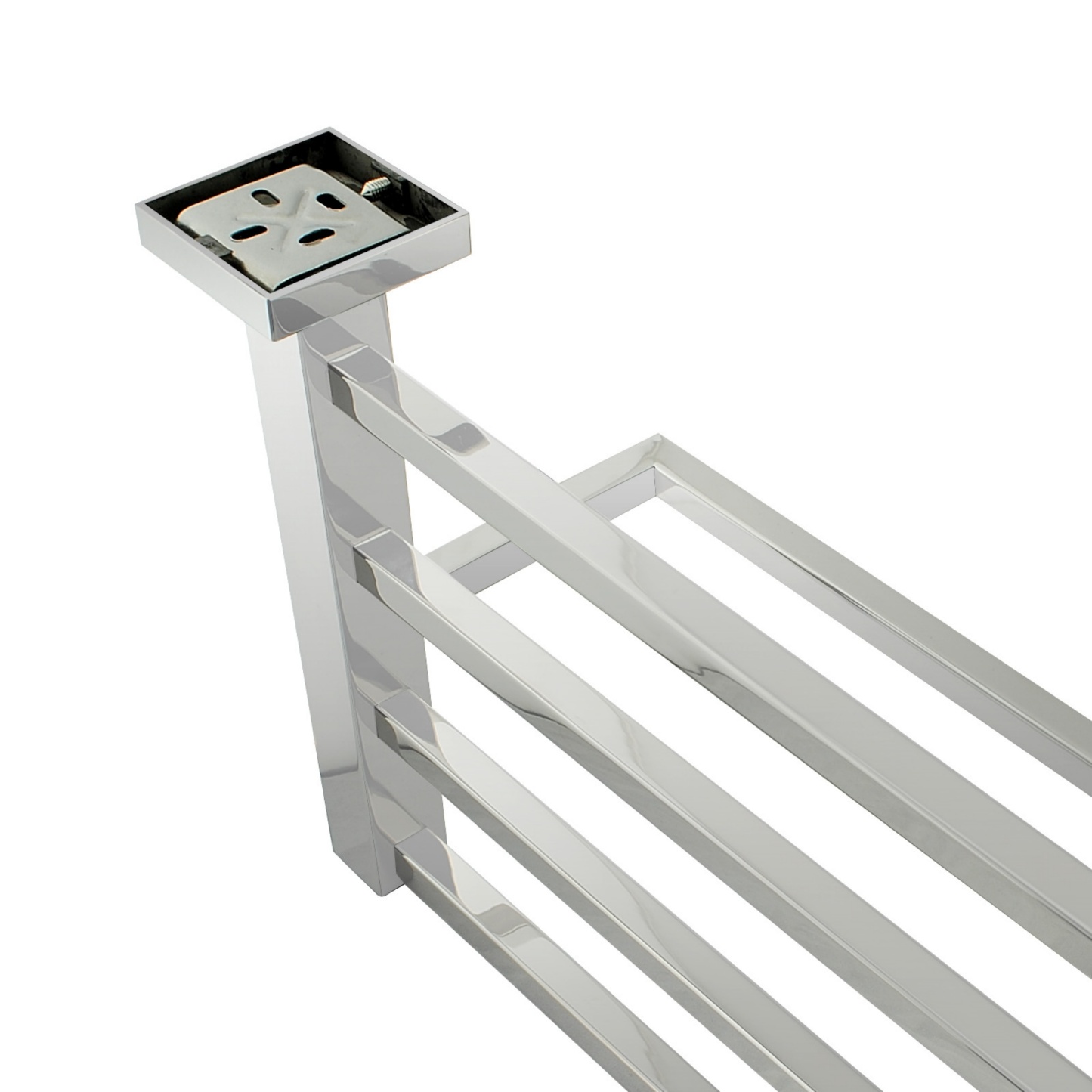 600mm Wall Mounted Stainless Steel Double Towel Rack Rail Bathroom Clothes Shelf Hanger Holder Chrome/Matte Black