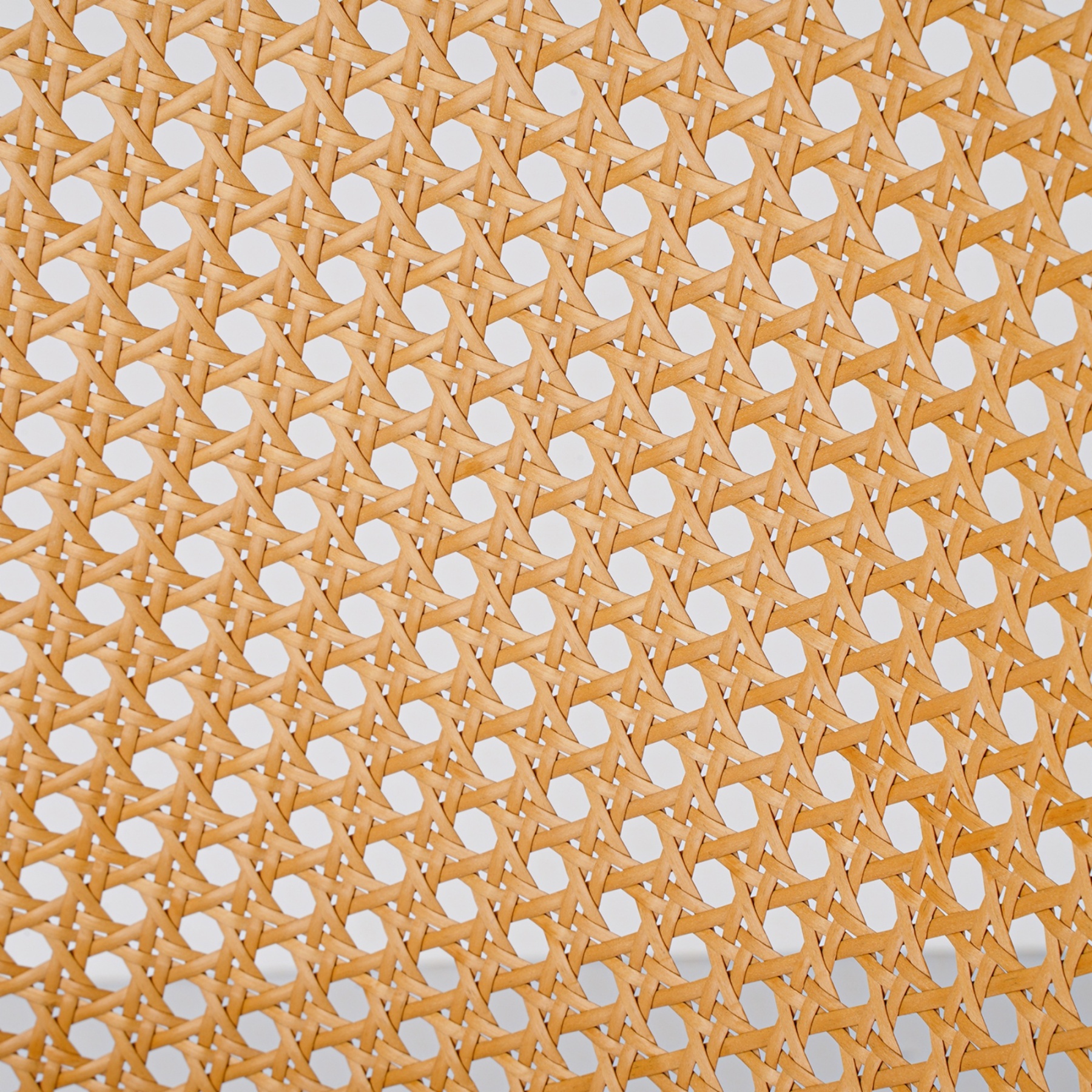 PU Leather Dining Side Chairs Curved Rattan Back Seat Metal Legs Set of 2 Black/White(Natural)