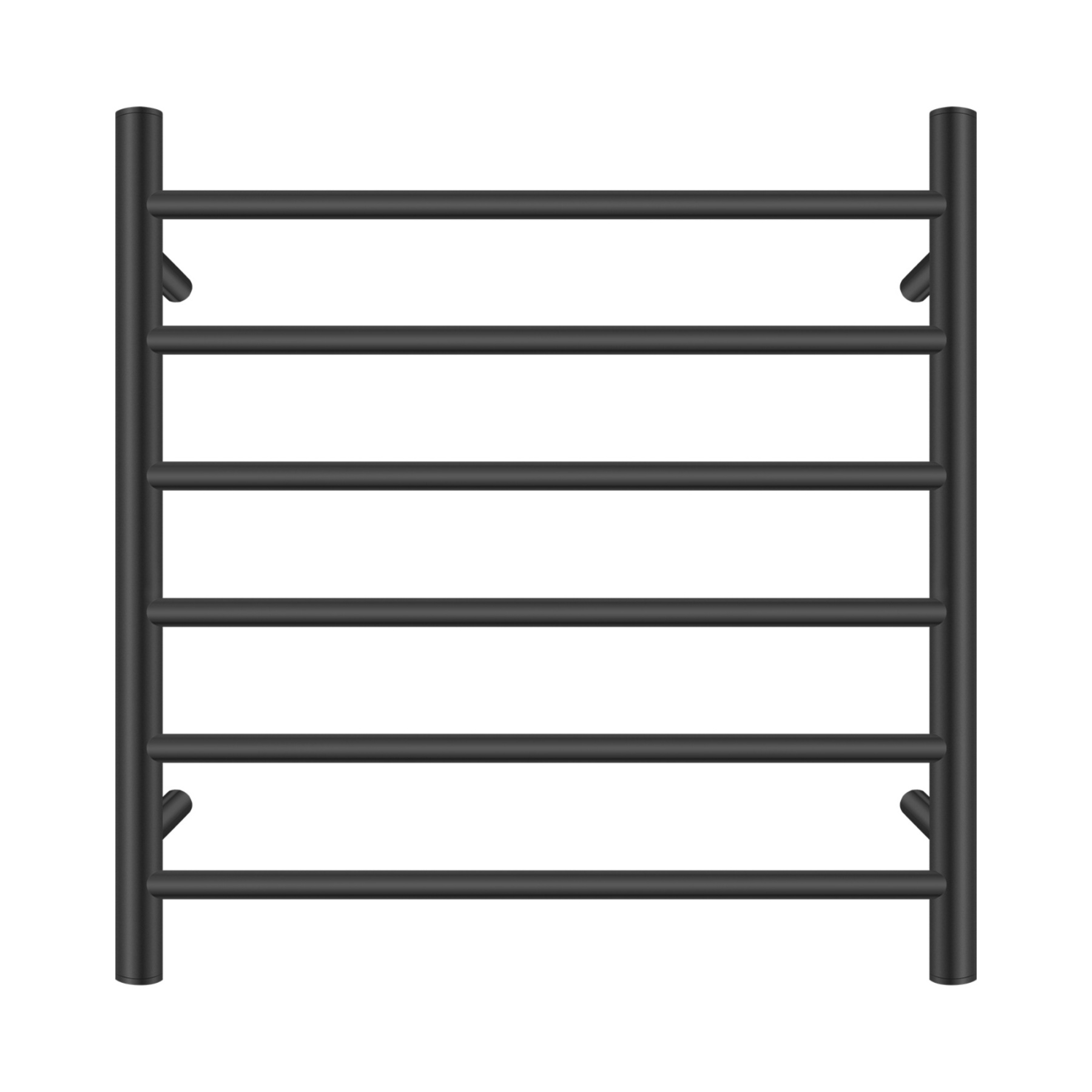 Round Aluminum Electric Heated Towel Rail Rack 6 Bars Bathroom Wall Mounted Warmer Towel Dryer Holder Hanger Silver/Black/Brushed Yellow Gold