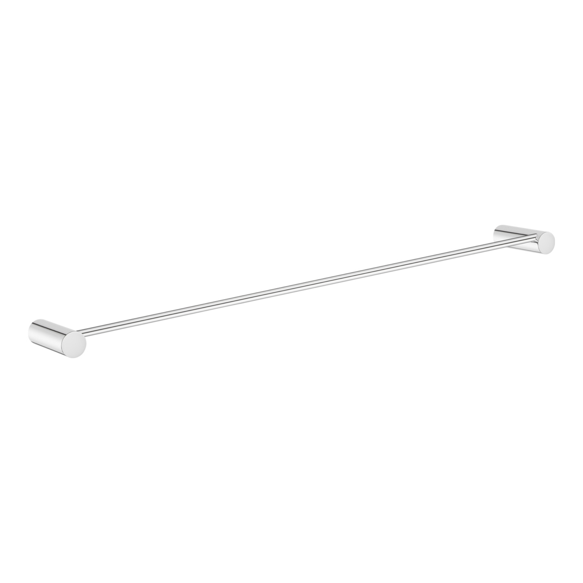 Round Stainless Steel 600mm Single Towel Rail Rack Bathroom Wall Mounted Towel Clothes Holder Hanger Chrome/Matte Black/Brushed Yellow Gold