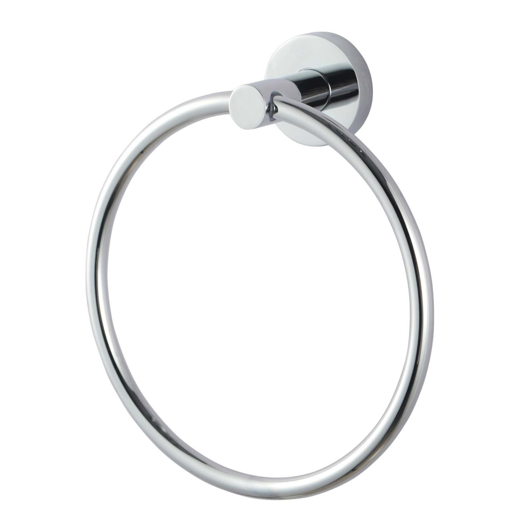 Round Stainless Steel Wall Mounted Hand Towel Ring Rack Rail Bathroom Circle Towel Hanger Holder 