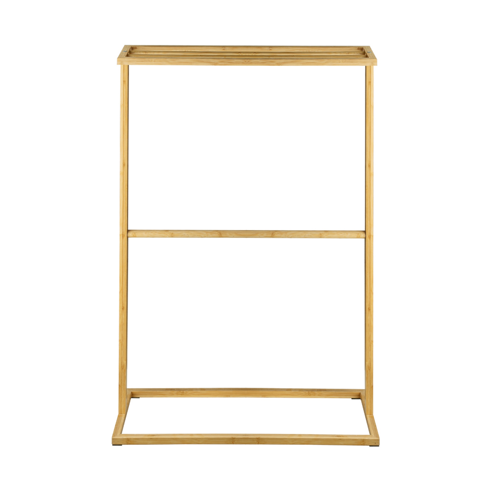 Bathroom Freestanding Bamboo Towel Drying Organizer Rail Rack Clothes Storage Hanger Holder 