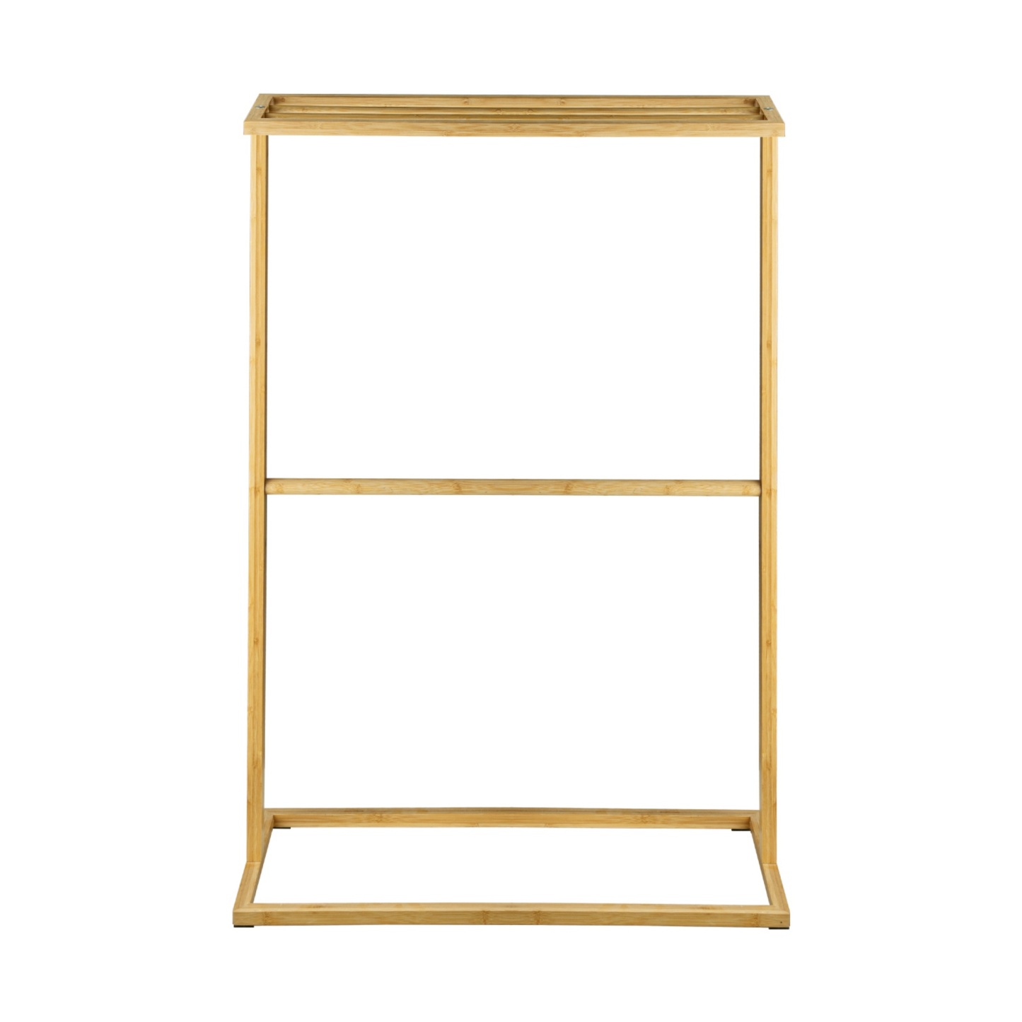 Bathroom Freestanding Bamboo Towel Drying Organizer Rail Rack Clothes Storage Hanger Holder 