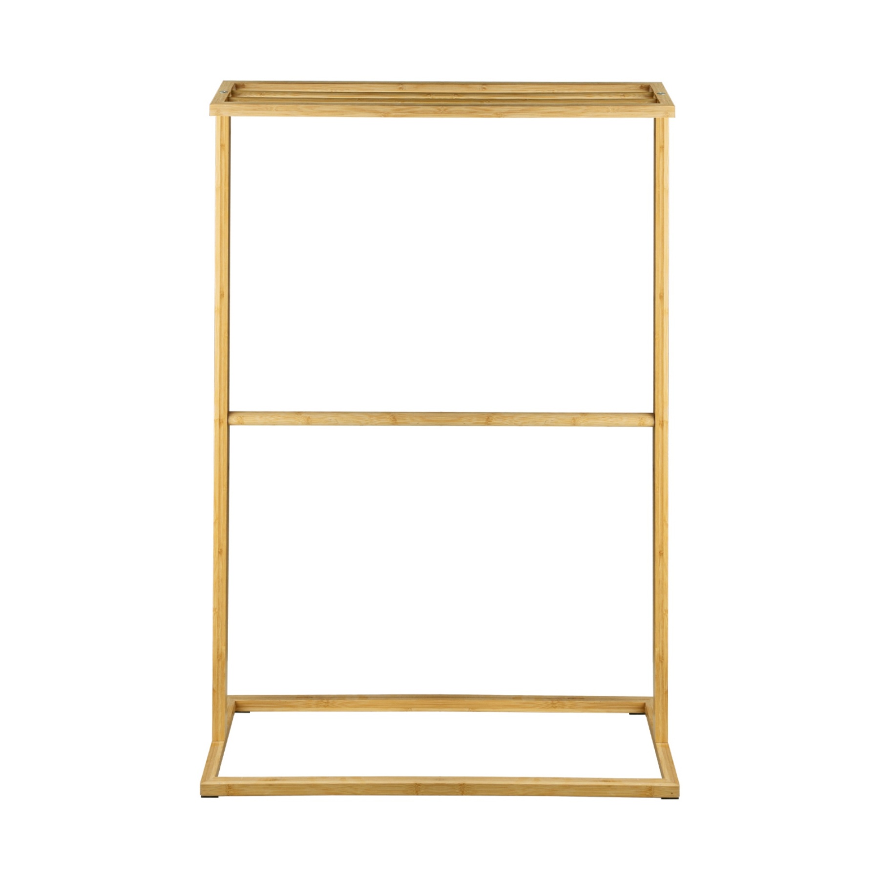 Bathroom Freestanding Bamboo Towel Drying Organizer Rail Rack Clothes Storage Hanger Holder 