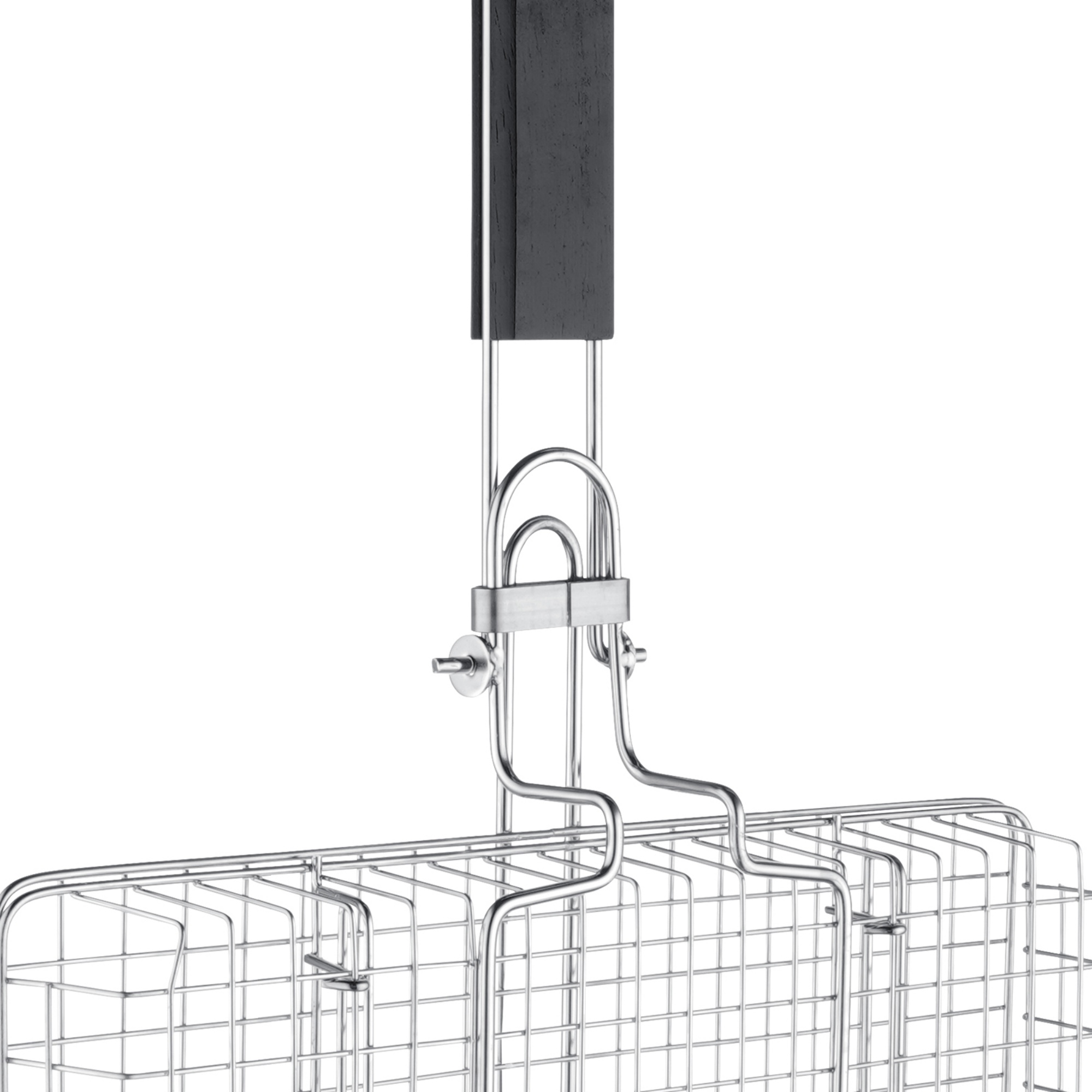 Rectangular Stainless Steel Grill Basket Outdoor Camping Portable BBQ Wire Mesh Rack Net Clamp 