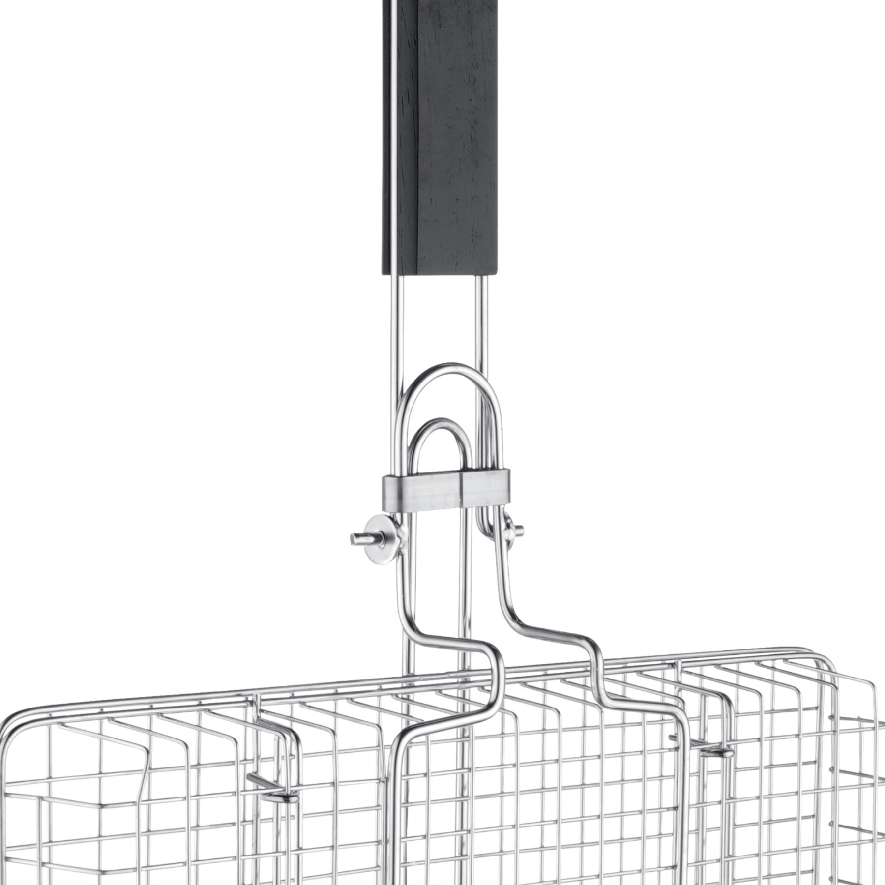 Rectangular Stainless Steel Grill Basket Outdoor Camping Portable BBQ Wire Mesh Rack Net Clamp 