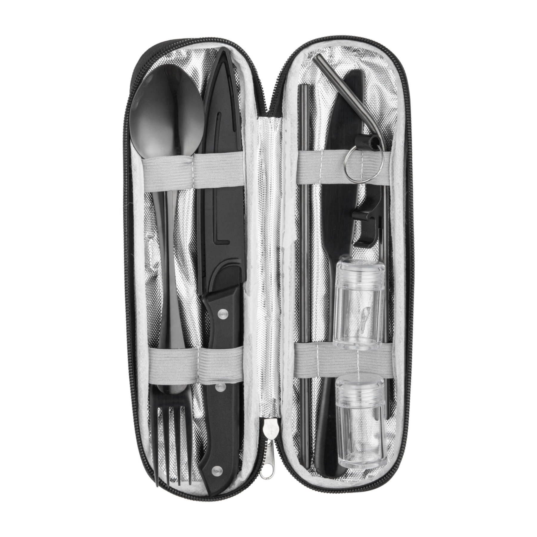 10PCs Portable Stainless Steel Cutlery Set Travel Camping Utensils Fork Knife Spoon Picnic Tableware