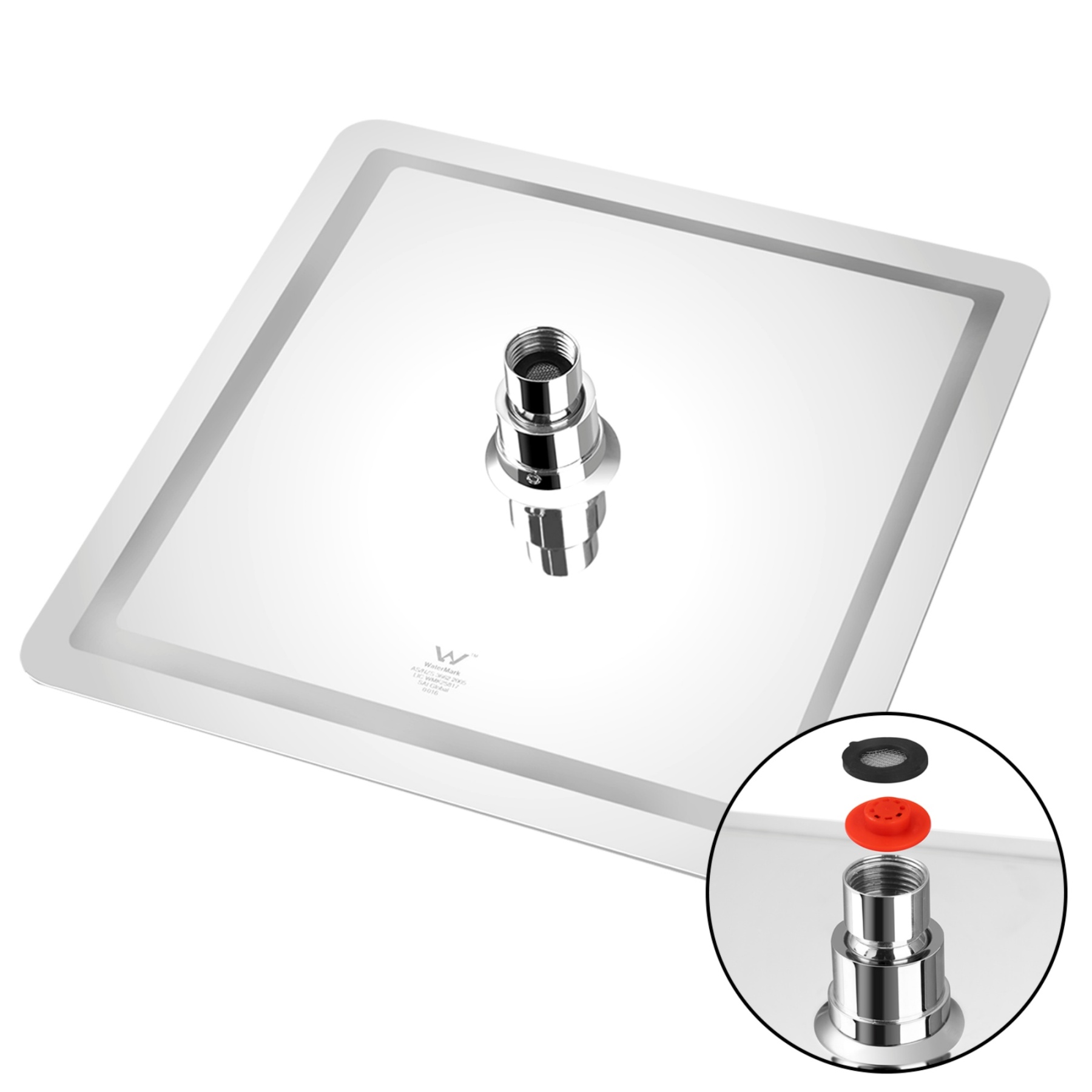 10“ Rectangle Rainfall Twin Shower Set Super Thin Overhead Shower Head 3 Function Hand-held Shower Rose Gooseneck Shower Arm Chrome/Black