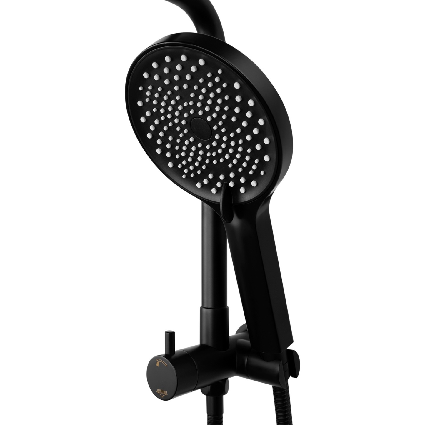 Round 10“ Rainfall Shower Head Set Chrome Twin Shower 3 Function Hand-held Shower Head Shower Arm
